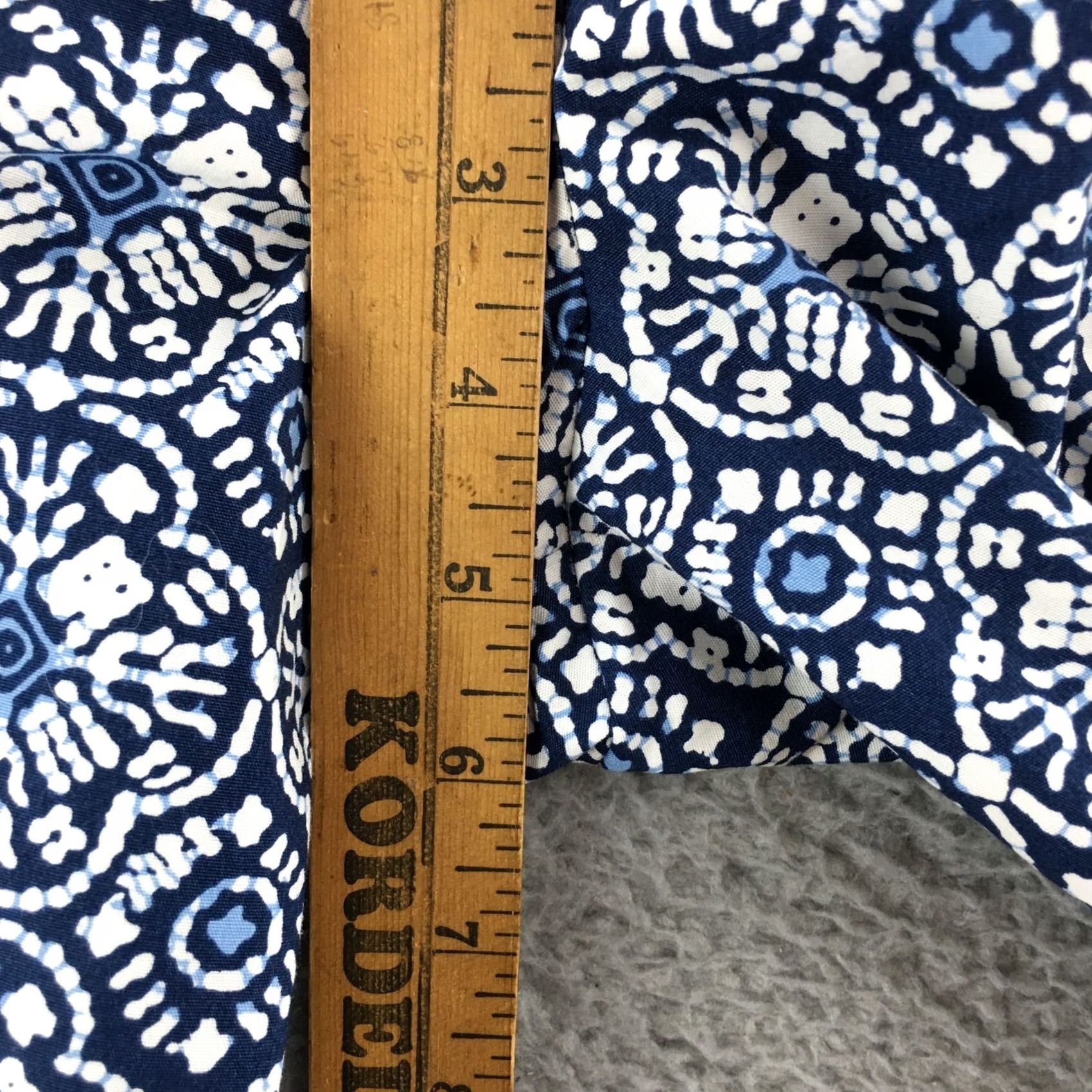 Old Navy Old Navy Maternity Capri Pants Womens Small Elastic Waist NEW Capri Slim Stretch Pull On Blue Geometric 23 Inseam Ladies Size 28" / US 6 / IT 42 - 6 Thumbnail