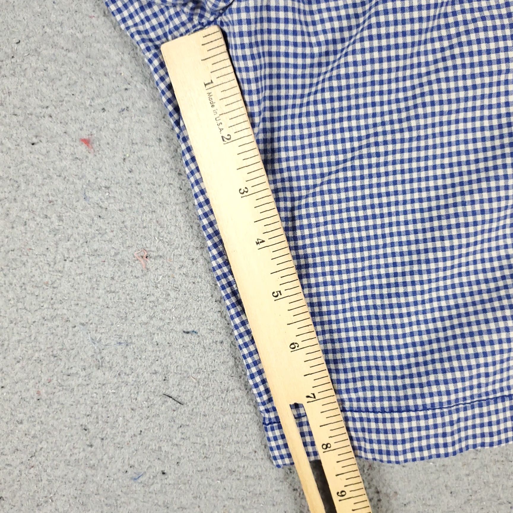 Nautica VINTAGE Nautica Shorts Men's Casual Chino Flat Front Size 33 Blue Check Cotton Outdoor Size US 33 - 6 Thumbnail