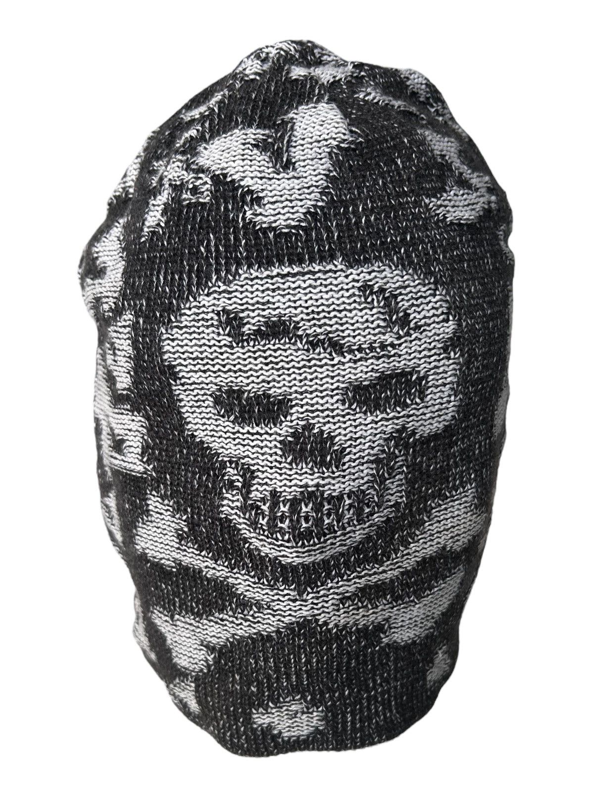 Japanese Brand × Kapital × Vintage Japanese Distressed Skull Faded Beanie Hats ☠️☠️ Size ONE SIZE - 1 Thumbnail