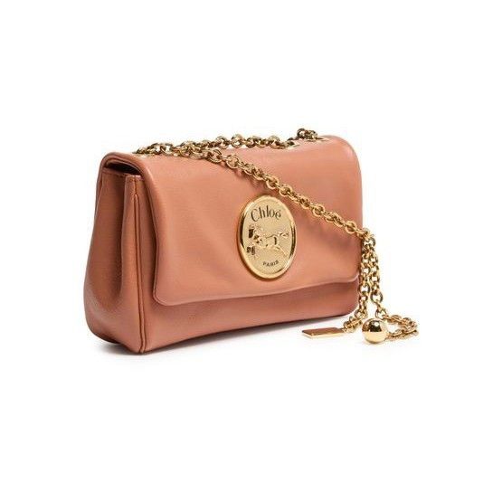 Chloe Chloe Small Heritage Wooden Orange Grained Leather Shoulder Size ONE SIZE - 2 Thumbnail