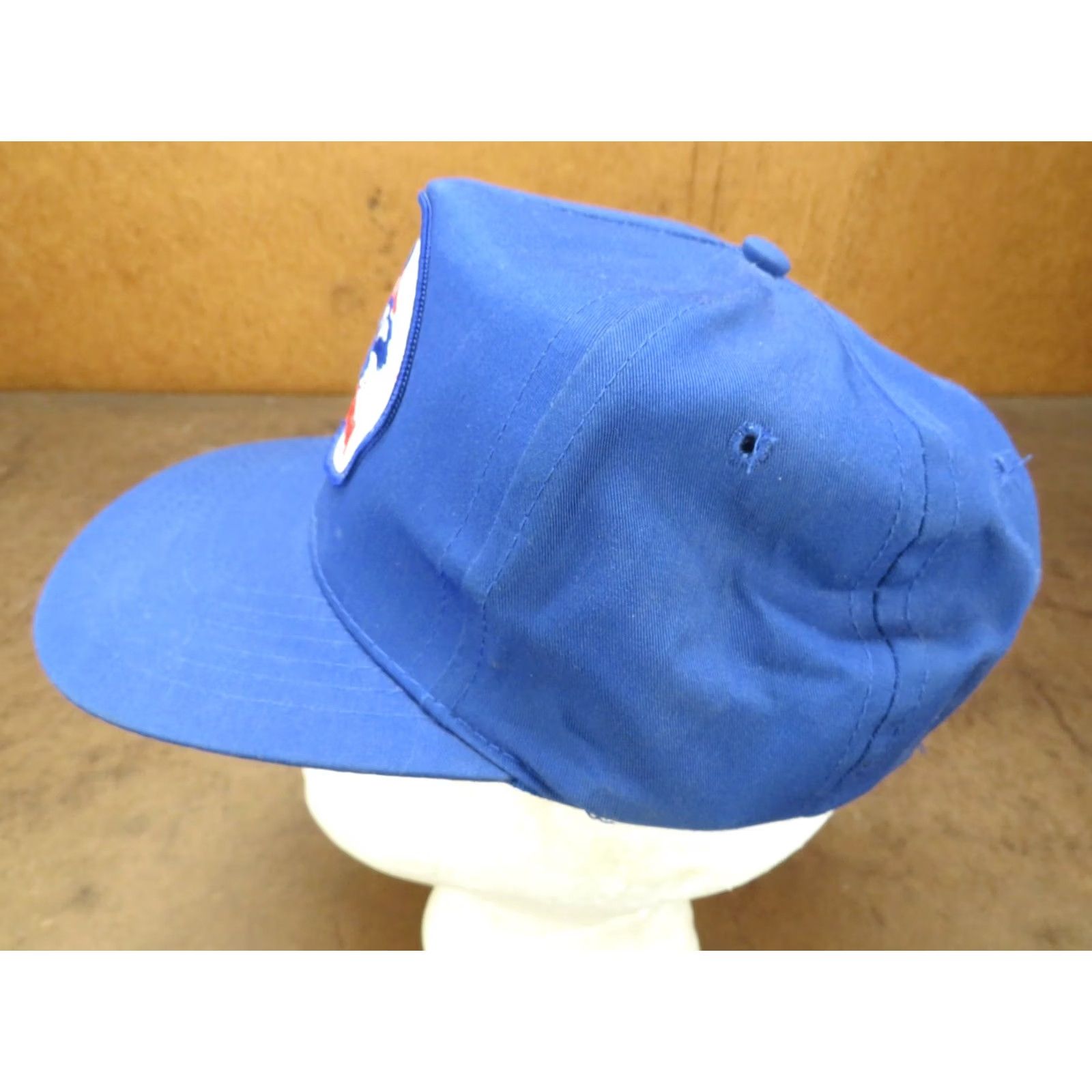 Vintage VINTAGE USA Freedom Eagle Flag Americana Pride Military Patch Snapback Hat Blue Size ONE SIZE - 3 Thumbnail