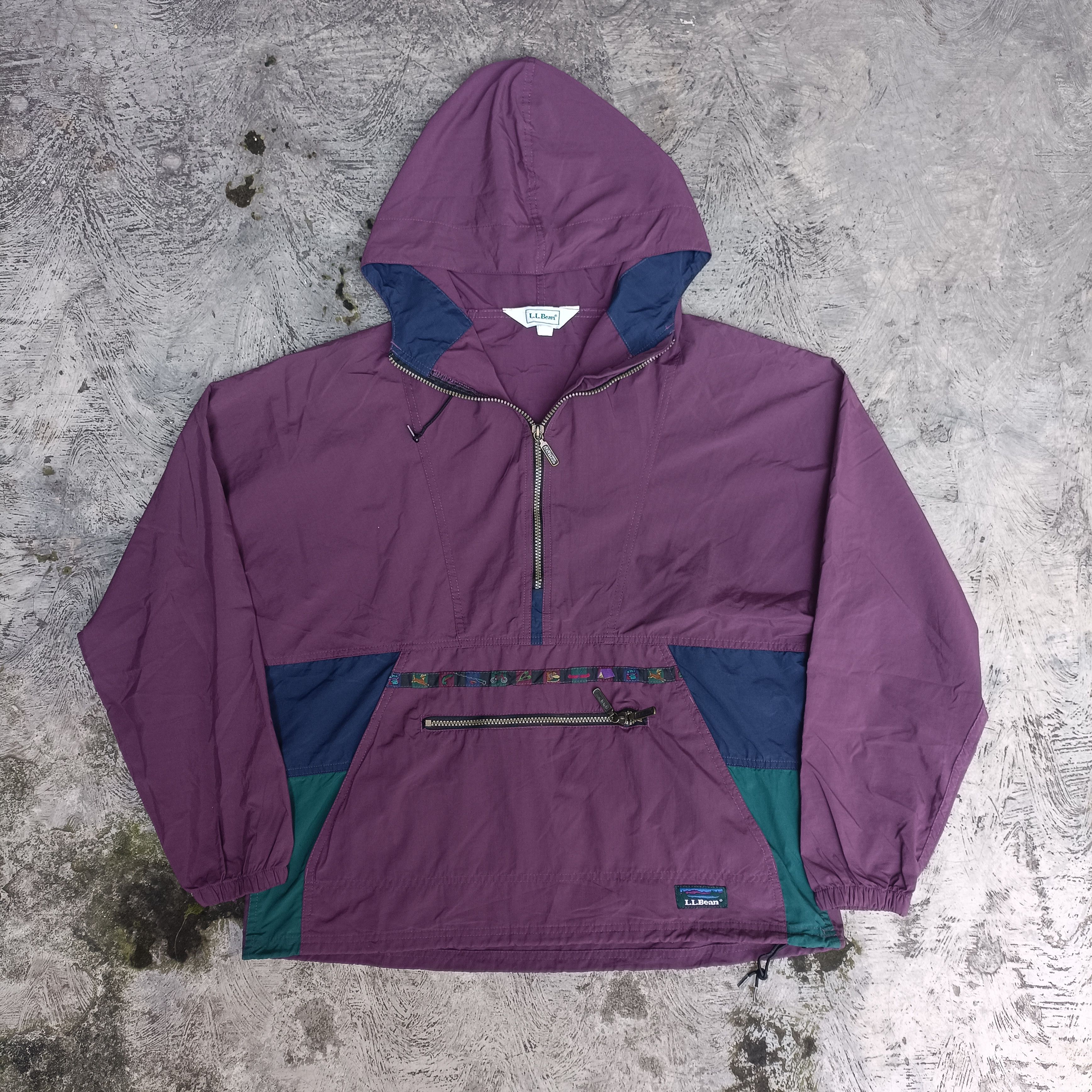 Vintage L.L Bean Anorak Jacket Packable Like John Mayer