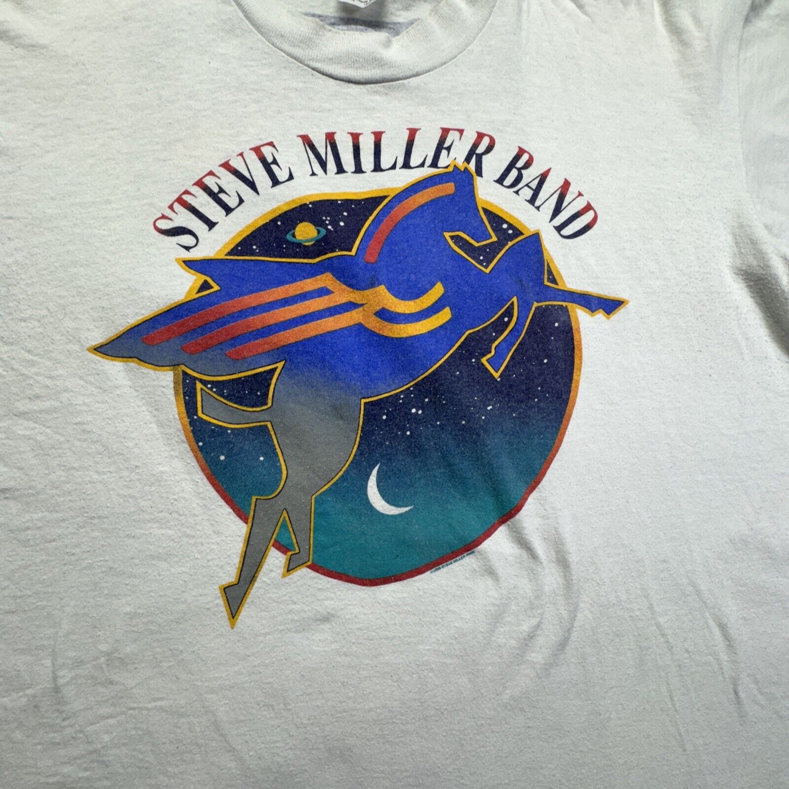 Other Rare Vintage XL Steve Miller Band Tour Pegasus T Shirt 90s Size US XL / EU 56 / 4 - 2 Thumbnail