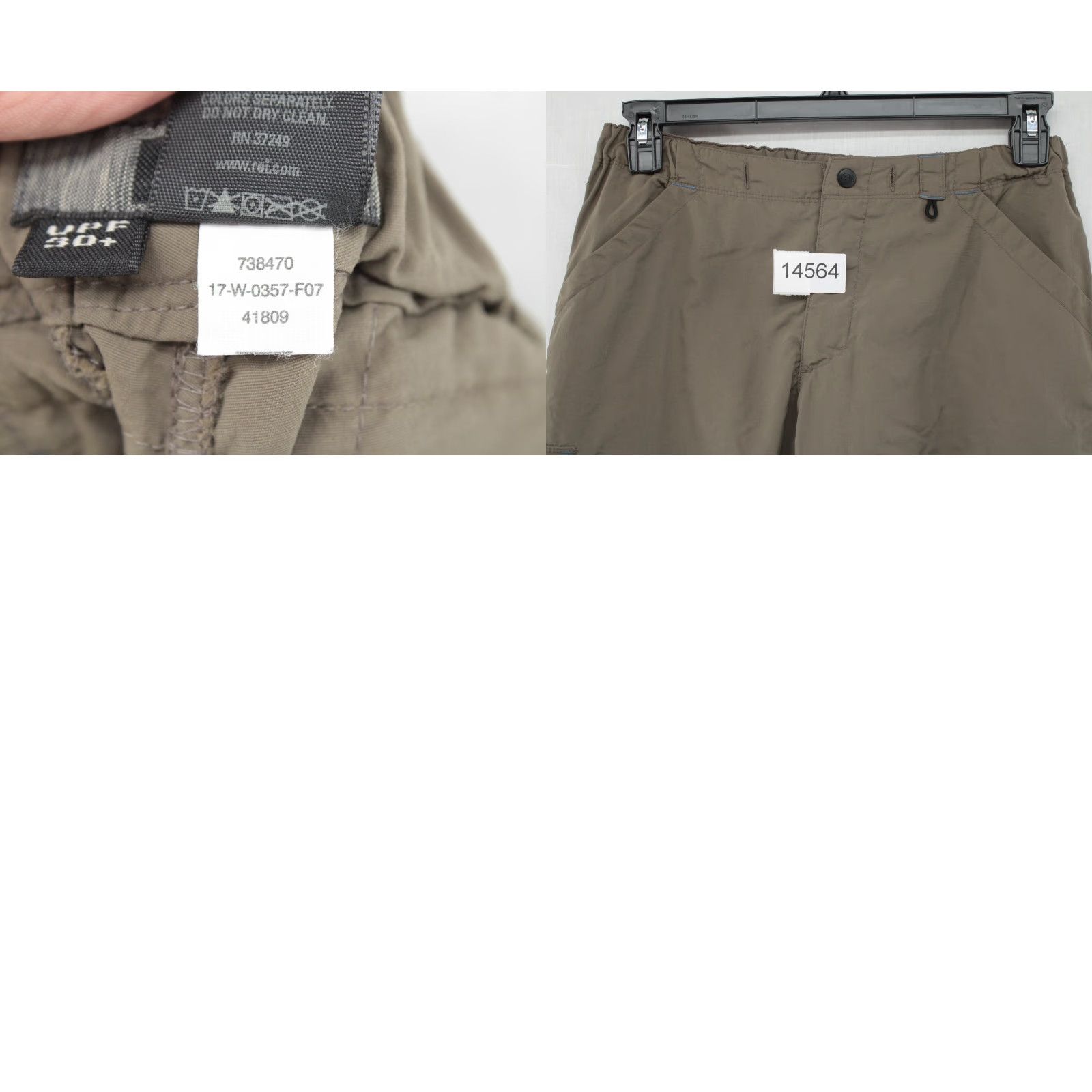 Vintage REI Co Op Pants Women's 8 Green Gorpcore Straight Leg Hiking Stretch UPF-30 Size 30" / US 8 / IT 44 - 9 Thumbnail