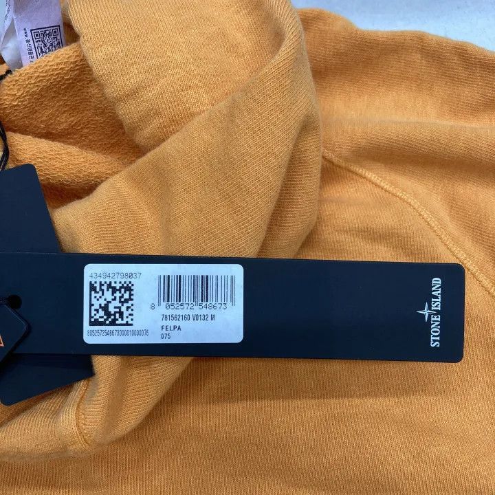 Stone Island Stone Island Orange Logo Long Sleeve Hoodie -2506 Size US M / EU 48-50 / 2 - 3 Thumbnail
