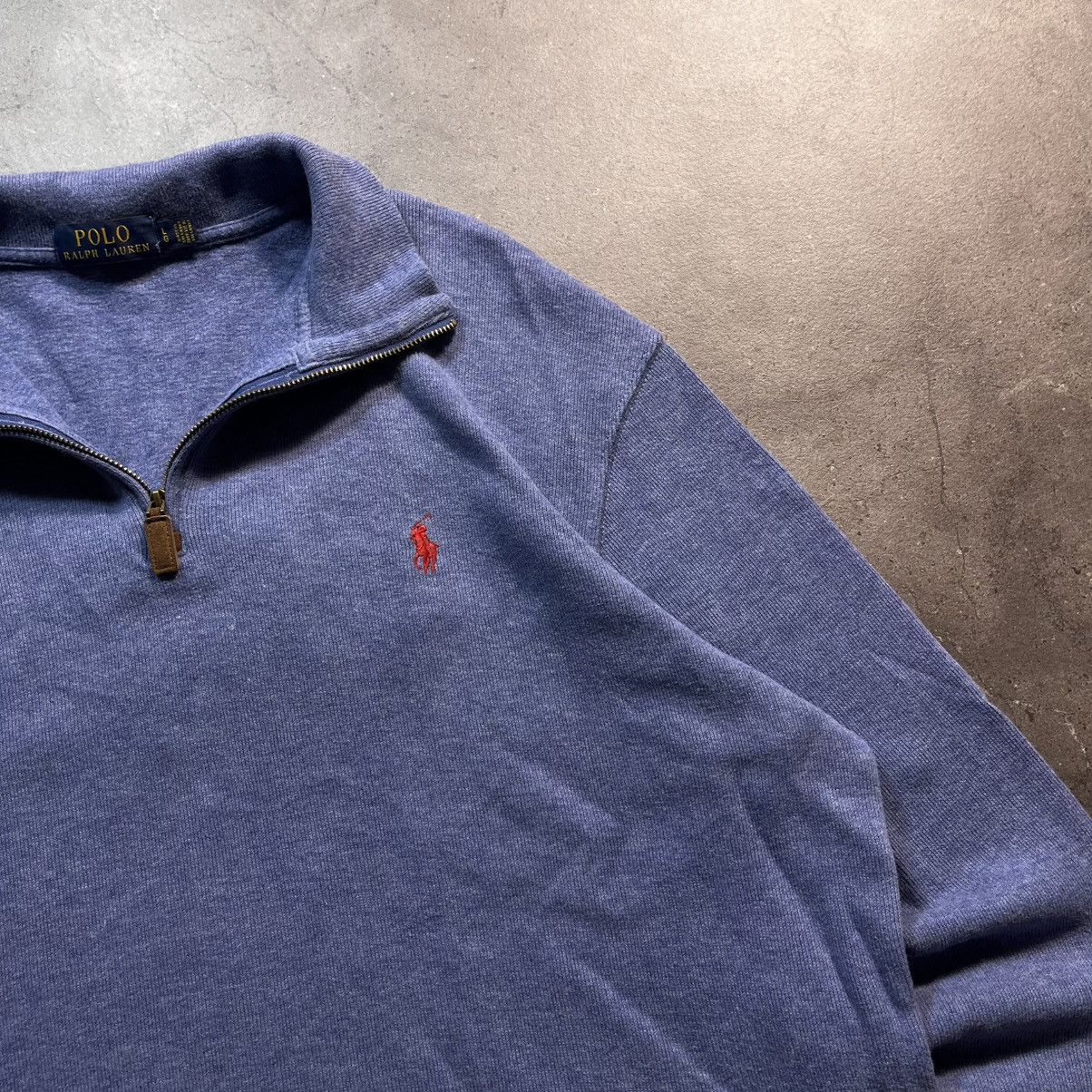 Polo Ralph Lauren Vintage Polo Ralph Lauren Small Pony Zip Sweatshirt Halfzip Size US L / EU 52-54 / 3 - 3 Thumbnail