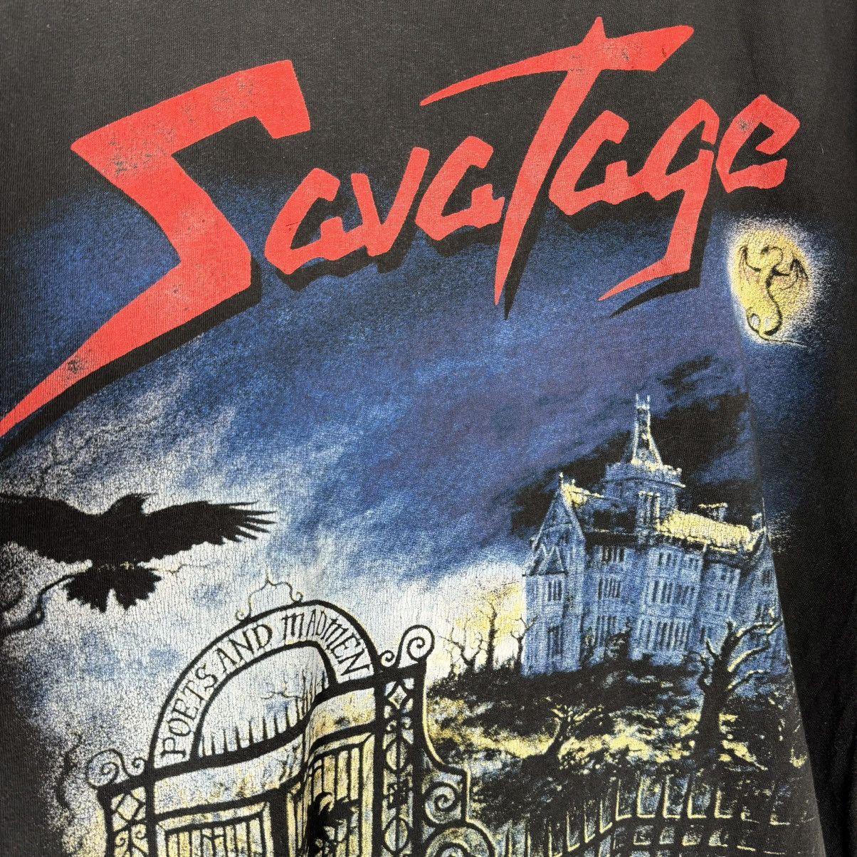 Band Tees Vintage 90s Savatage Poets and Madmen Damond Inside T Shirt Size US L / EU 52-54 / 3 - 4 Thumbnail
