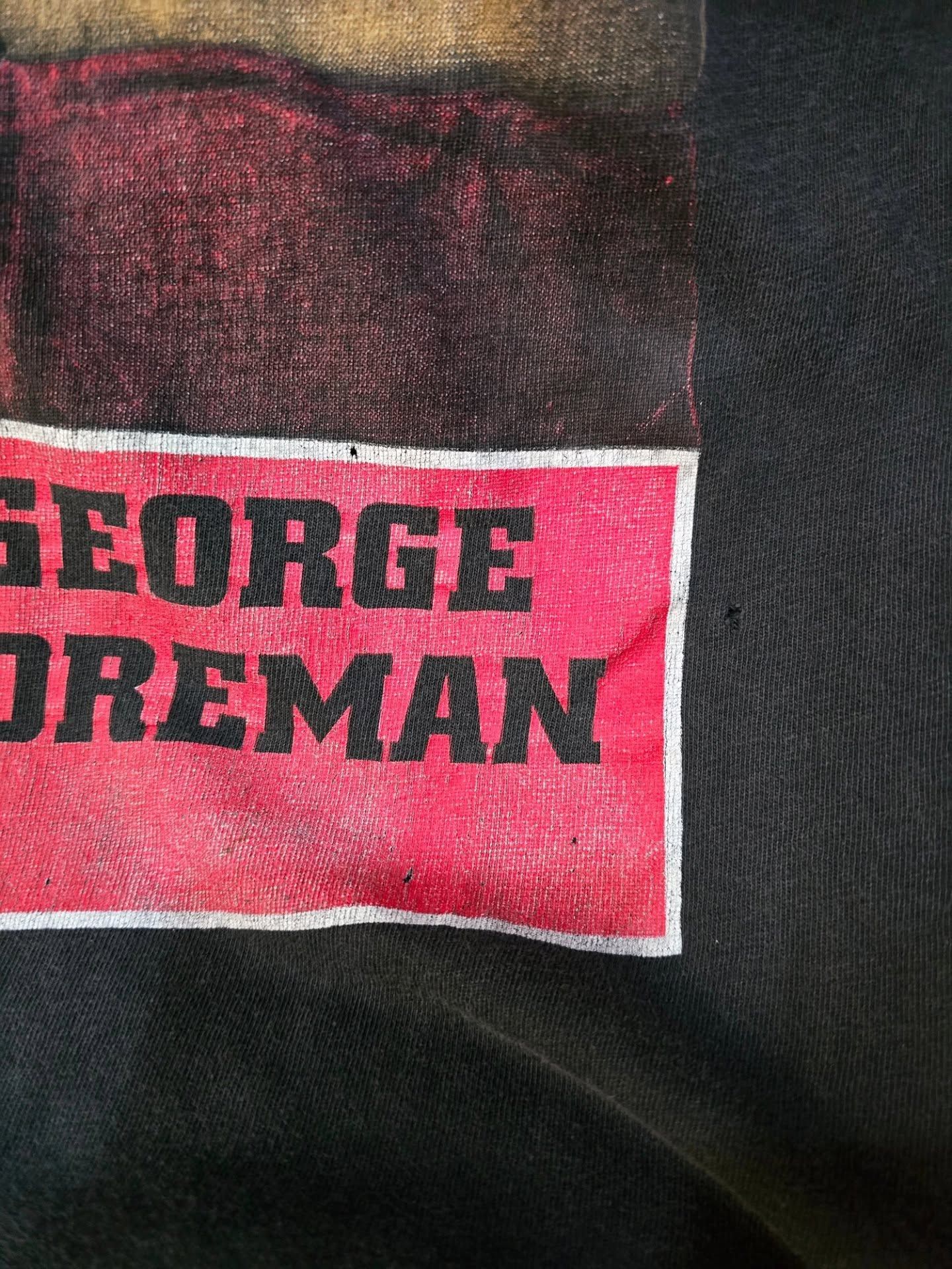 Vintage Vintage TYSON vs FOREMAN - 1995s T-shirtt RAP TEE Size US XL / EU 56 / 4 - 10 Thumbnail
