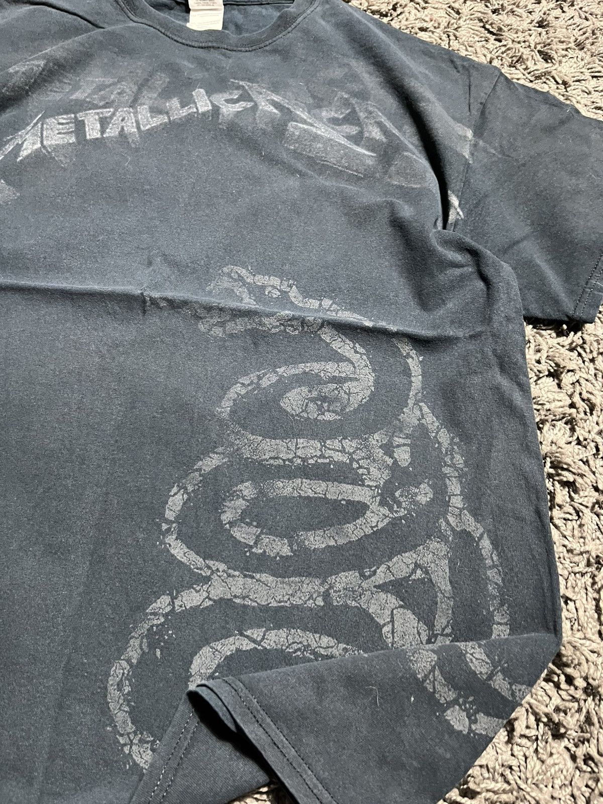 Metallica METALLICA VINTAGE Y2K SNAKE TOUR COTTON FADED TEE Size US XL / EU 56 / 4 - 3 Thumbnail