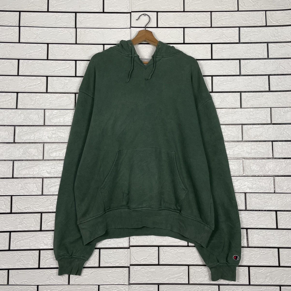 Champion Champion Pullover Green Hoodie Size US XL / EU 56 / 4 - 8 Thumbnail