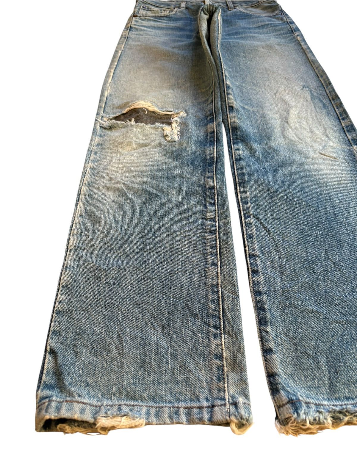 Levi's Vintage 90s Levis 502XX Big E Selvedge Patch Mud Wash Jeans Size US 29 - 7 Thumbnail