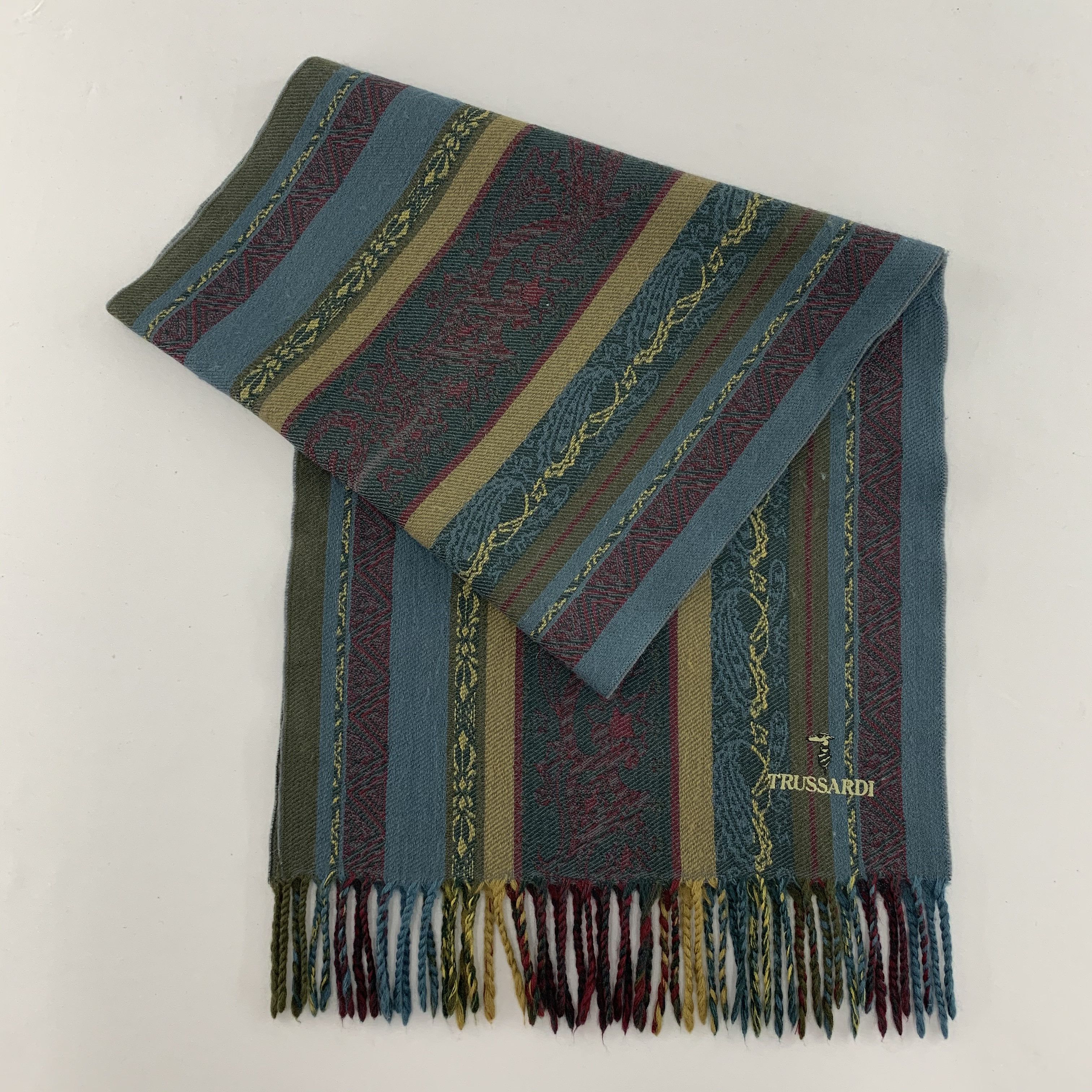 Trussardi Trussardi Scarf Wool Muffler Neck Wrap BL4375 Size ONE SIZE - 2 Thumbnail