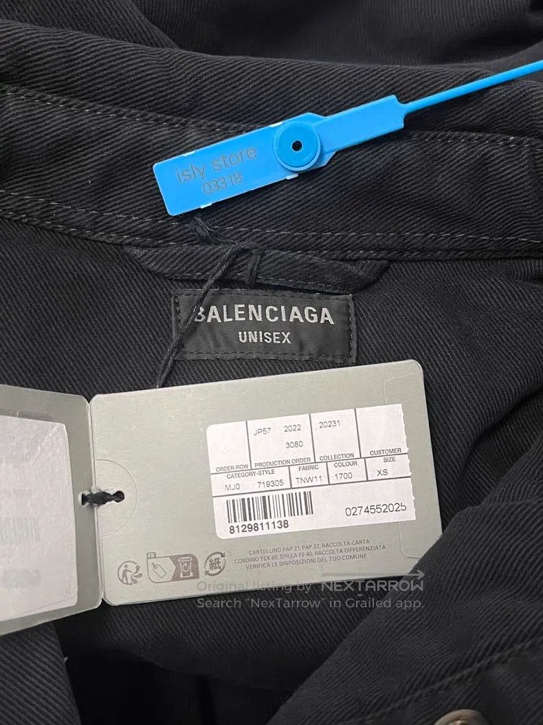 Balenciaga Balenciaga Solid Color Casual Long Sleeve Shirt Size US XS / EU 42 / 0 - 4 Thumbnail