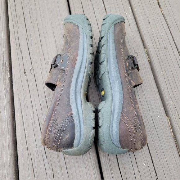 KEEN Keen Kaci III Dark Earth/Canteen Oiled Leather Floral Slip-o Size US 7 / IT 37 - 2 Thumbnail