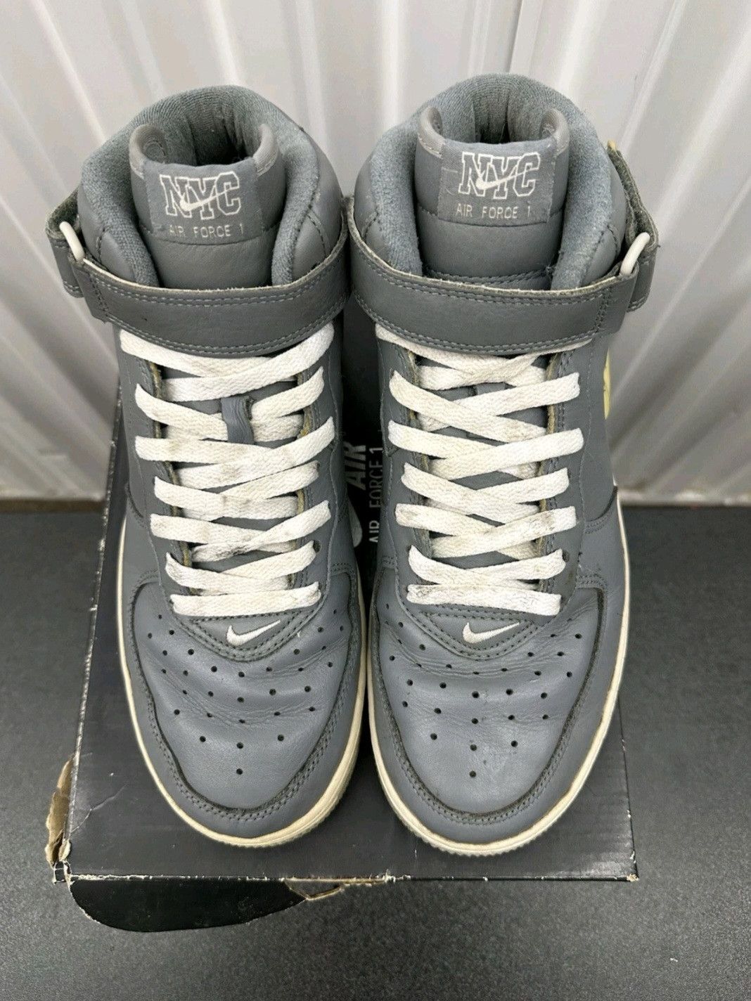 Nike Nike Air Force 1 Mid Jewel QS NYC - Cool Grey Size 9 Men Size US 9 / EU 42 - 4 Thumbnail