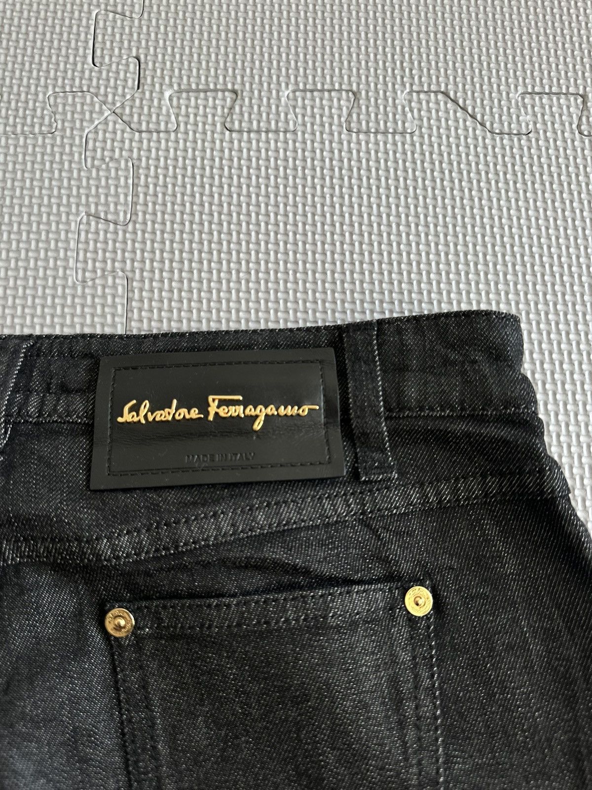 Salvatore Ferragamo Salvatore Ferragamo Slim Fit Black Jeans Size 28" / US 6 / IT 42 - 10 Thumbnail