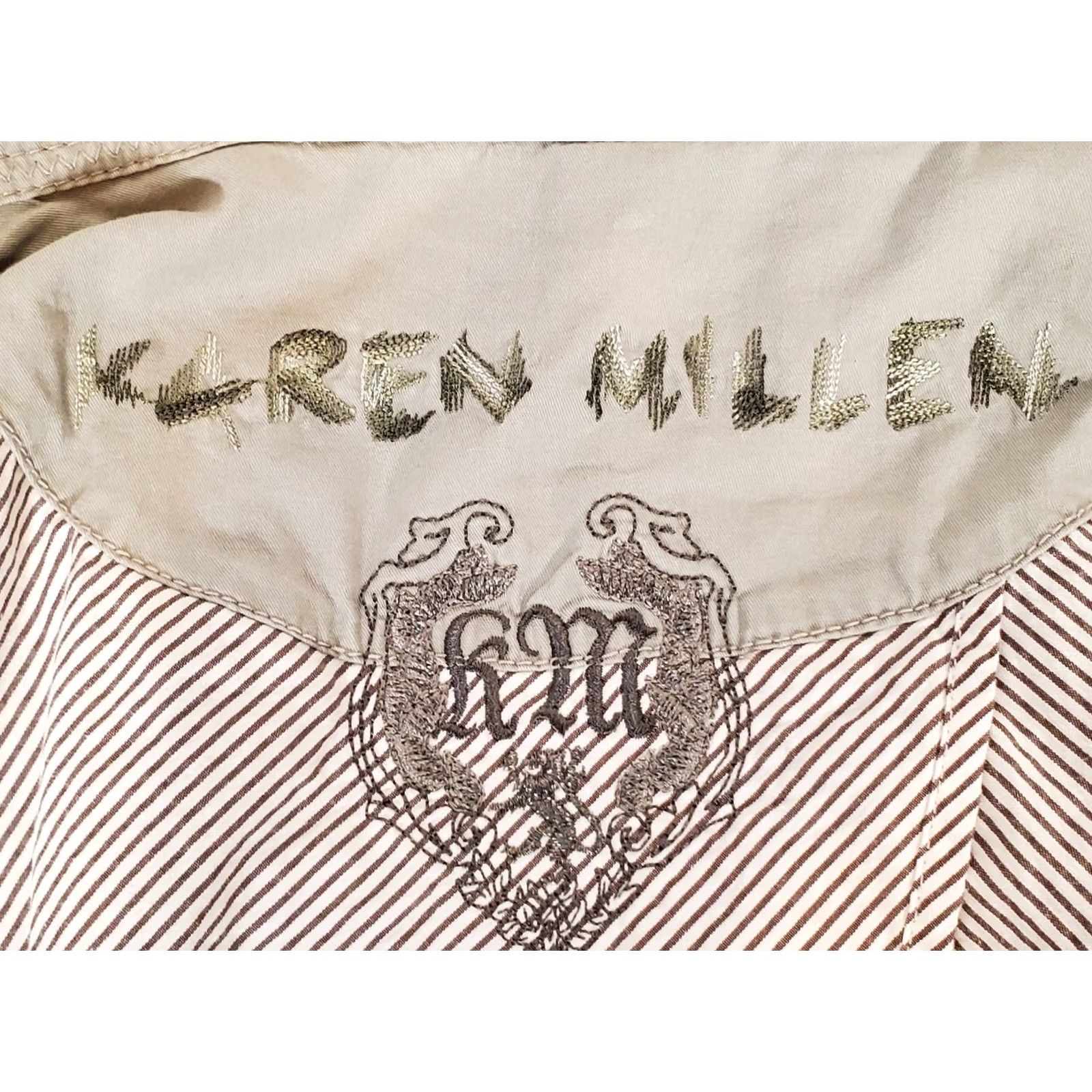 Karen Millen Karen Millen Utility Jacket Women's Size 10 Beige Cotton Twill Full Zip Biege Size L / US 10 / IT 46 - 5 Thumbnail