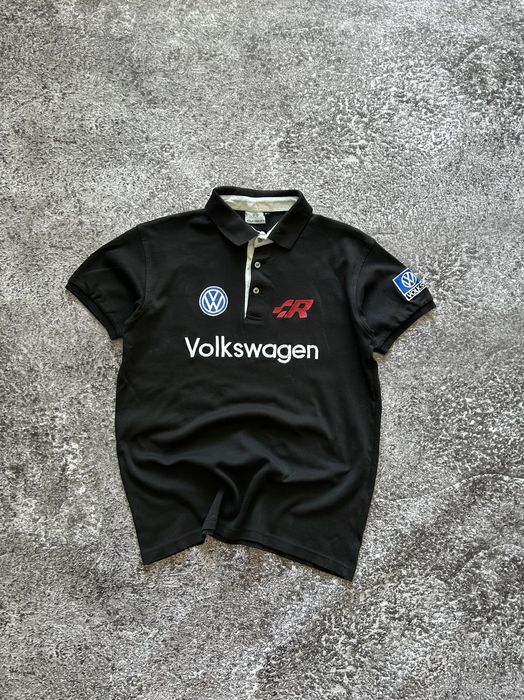 Vintage Vintage Volkswagen Racing Polo Tee Shirt F1 Street Fashion