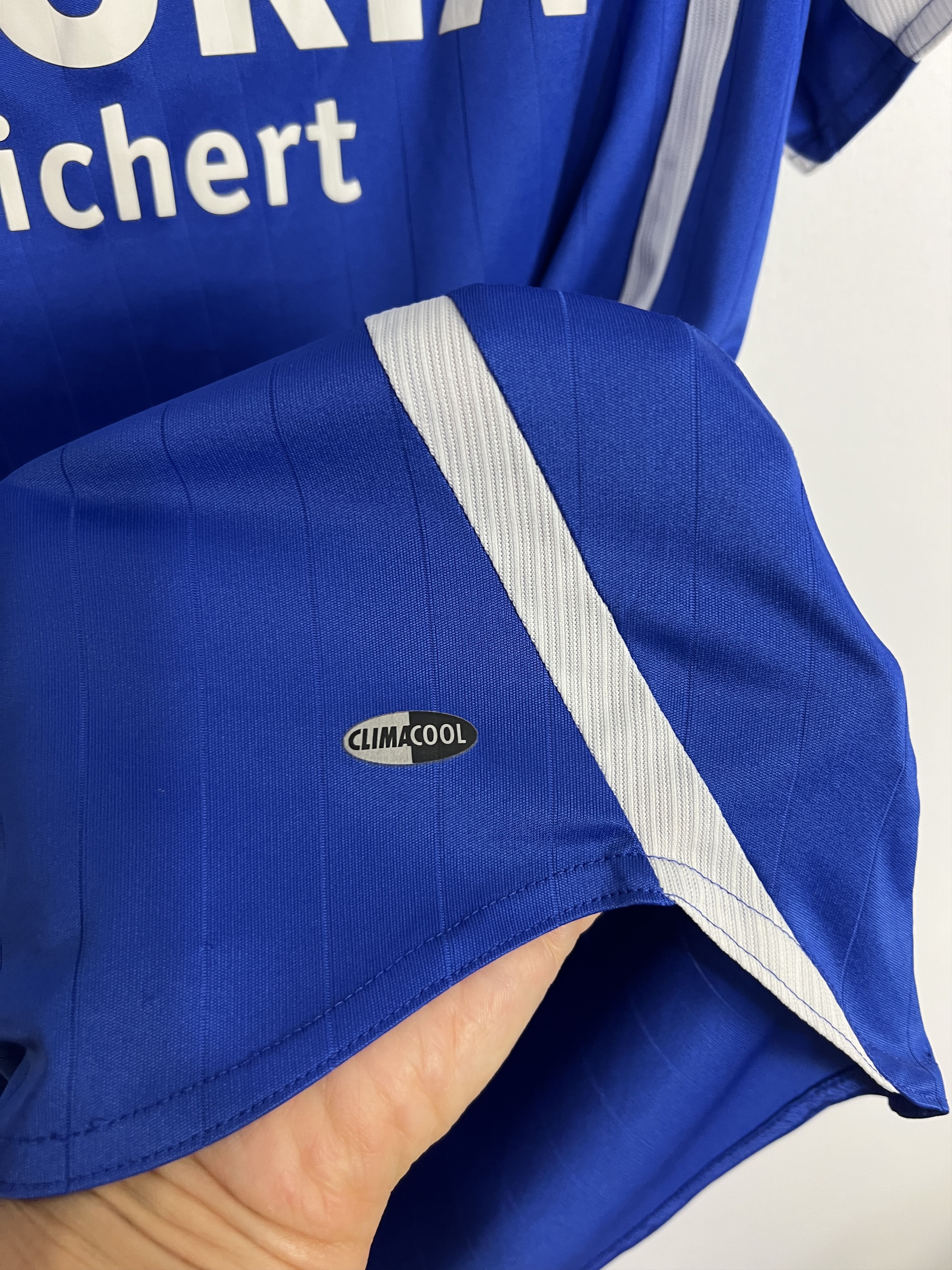 Adidas FC Schalke 04 Home football shirt 2006 Soccer Blue Size US M / EU 48-50 / 2 - 4 Thumbnail