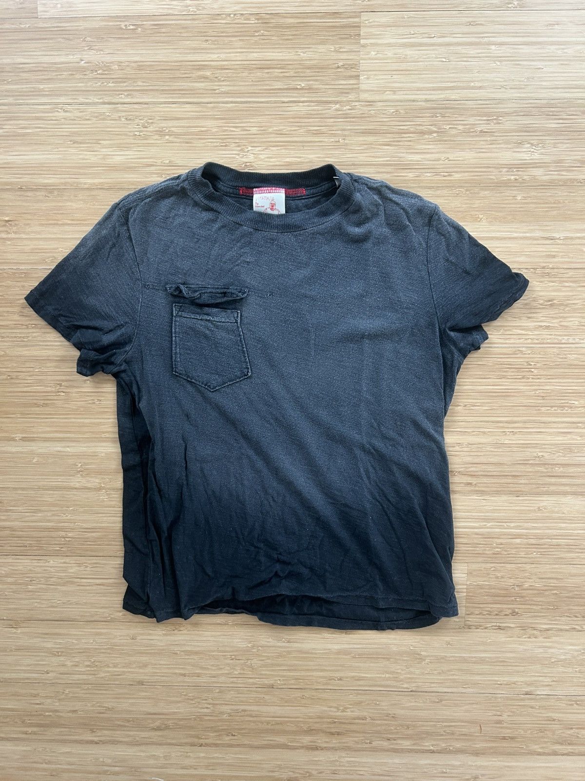 Yuremane Yuremane Faded Black Slub Baby Tee Size US S / EU 44-46 / 1 - 1 Thumbnail