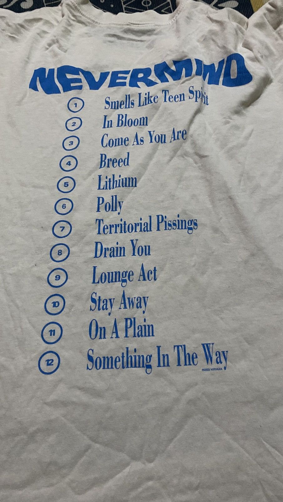 Band Tees Y2K NIRVANA NEVERMIND album promo t-shirt Size US M / EU 48-50 / 2 - 12 Thumbnail