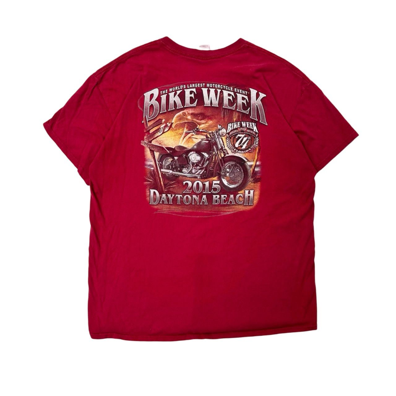 Vintage Vintage 2015 Daytona Bike Week Graphic Motorcycle T Shirt Size US XL / EU 56 / 4 - 3 Thumbnail