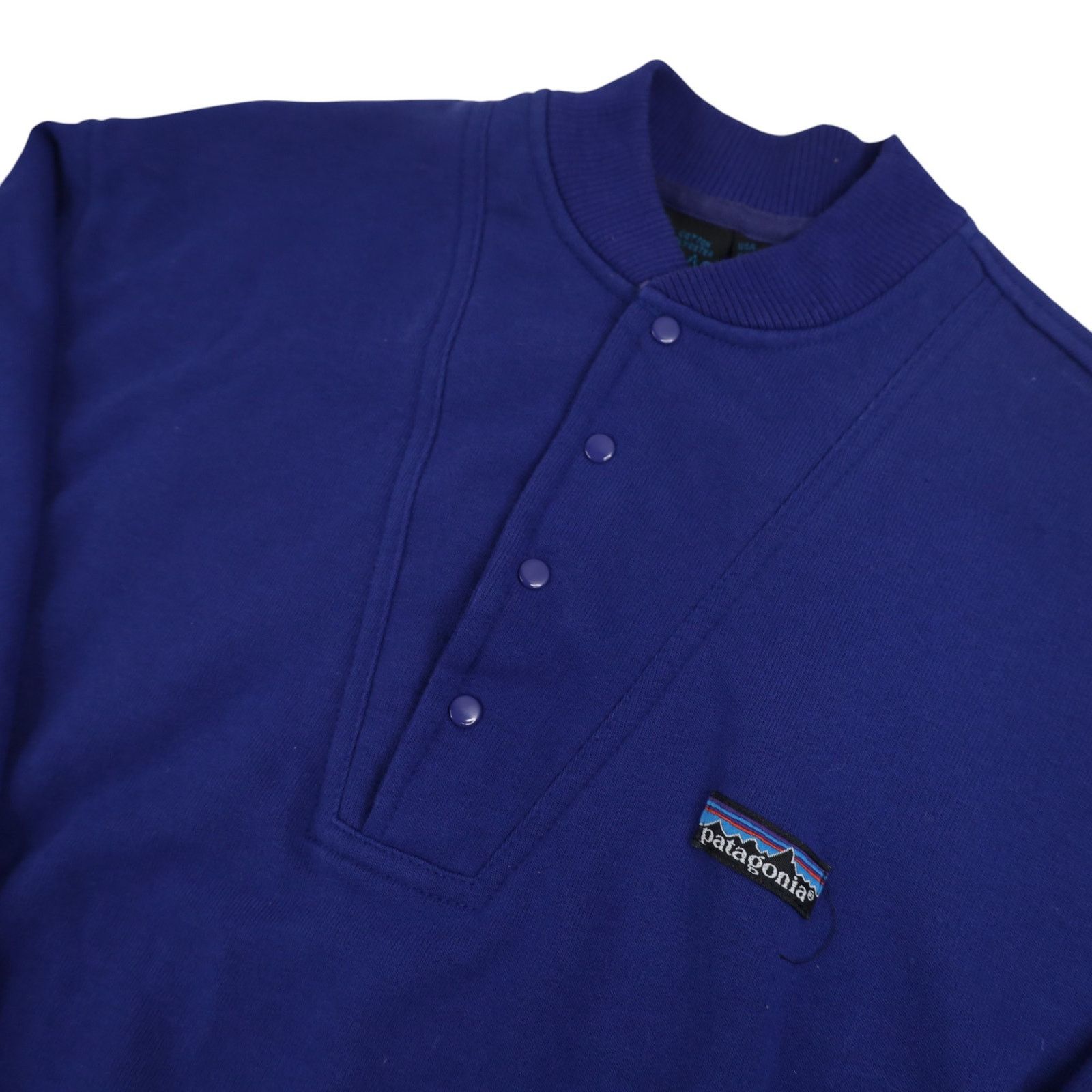 Patagonia × Vintage Vintage Original Patagonia Snap T Sweatshirt Size US L / EU 52-54 / 3 - 6 Thumbnail