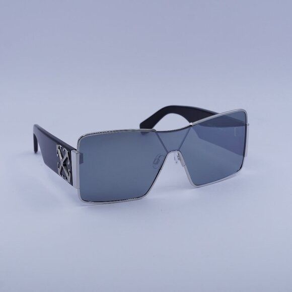 Off-White Off-White OERI14G ASPEN 7272 Sunglasses Silver/Black Shield Size ONE SIZE - 3 Thumbnail