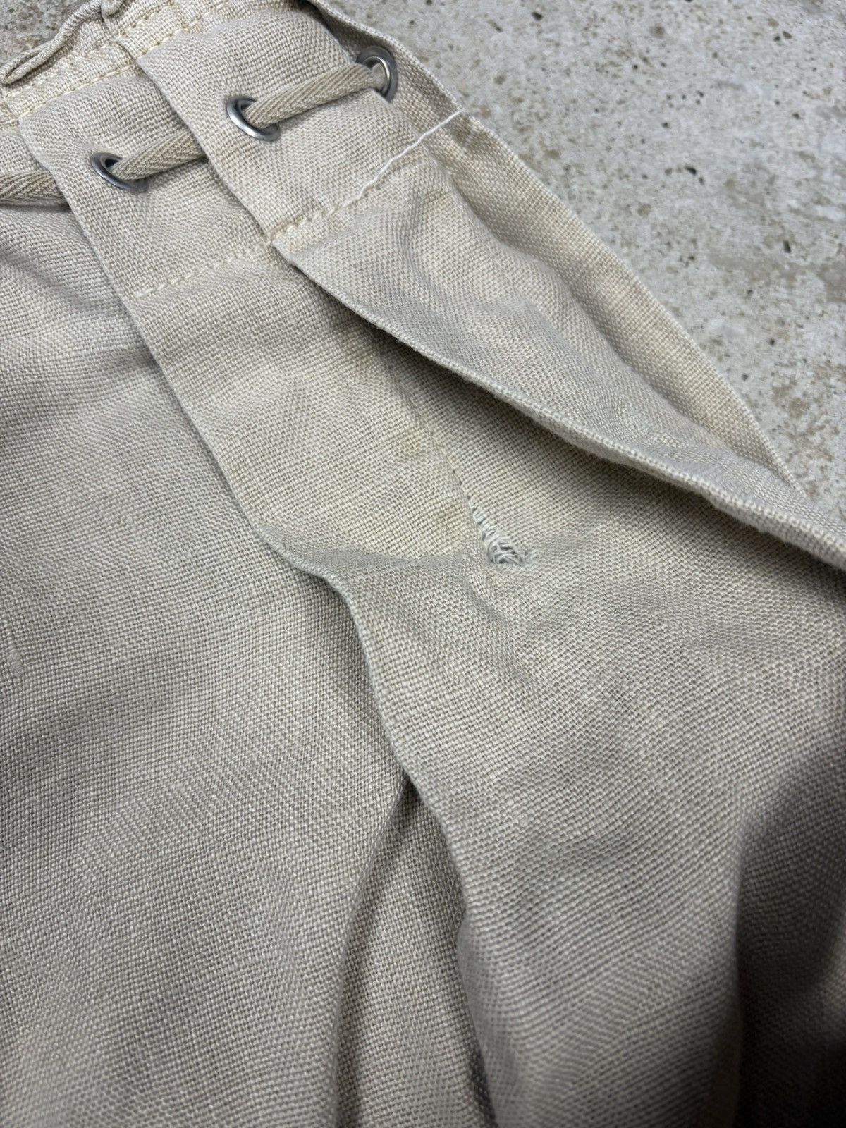 Prada Prada Sport SS 2000 Beige Linen Pleated Skirt Size 32" / US 10 / IT 46 - 14 Thumbnail