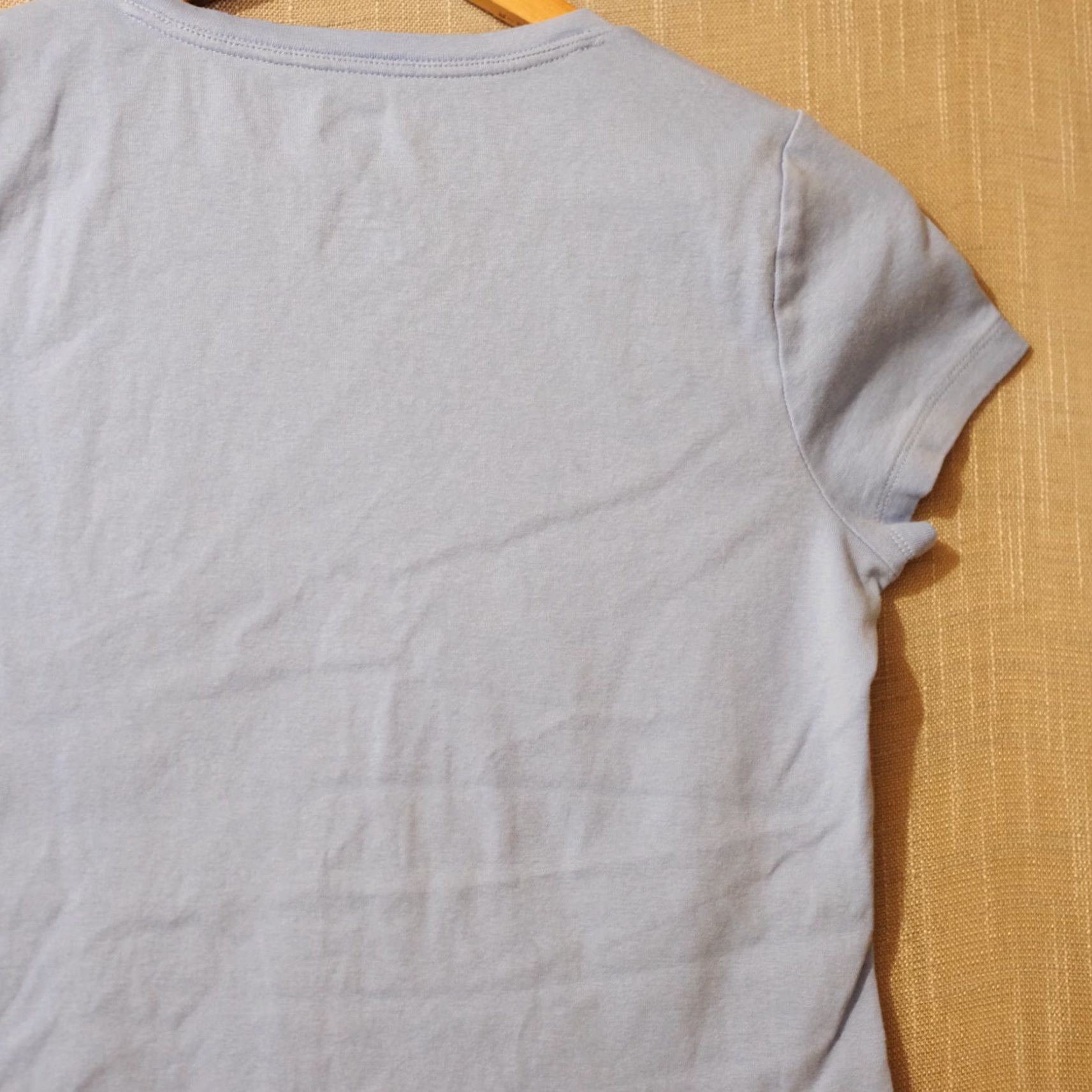 Vintage St. John's Bay Essential Tee Blue V-Neck 100% Cotton Women's S Shirt Size S / US 4 / IT 40 - 7 Thumbnail