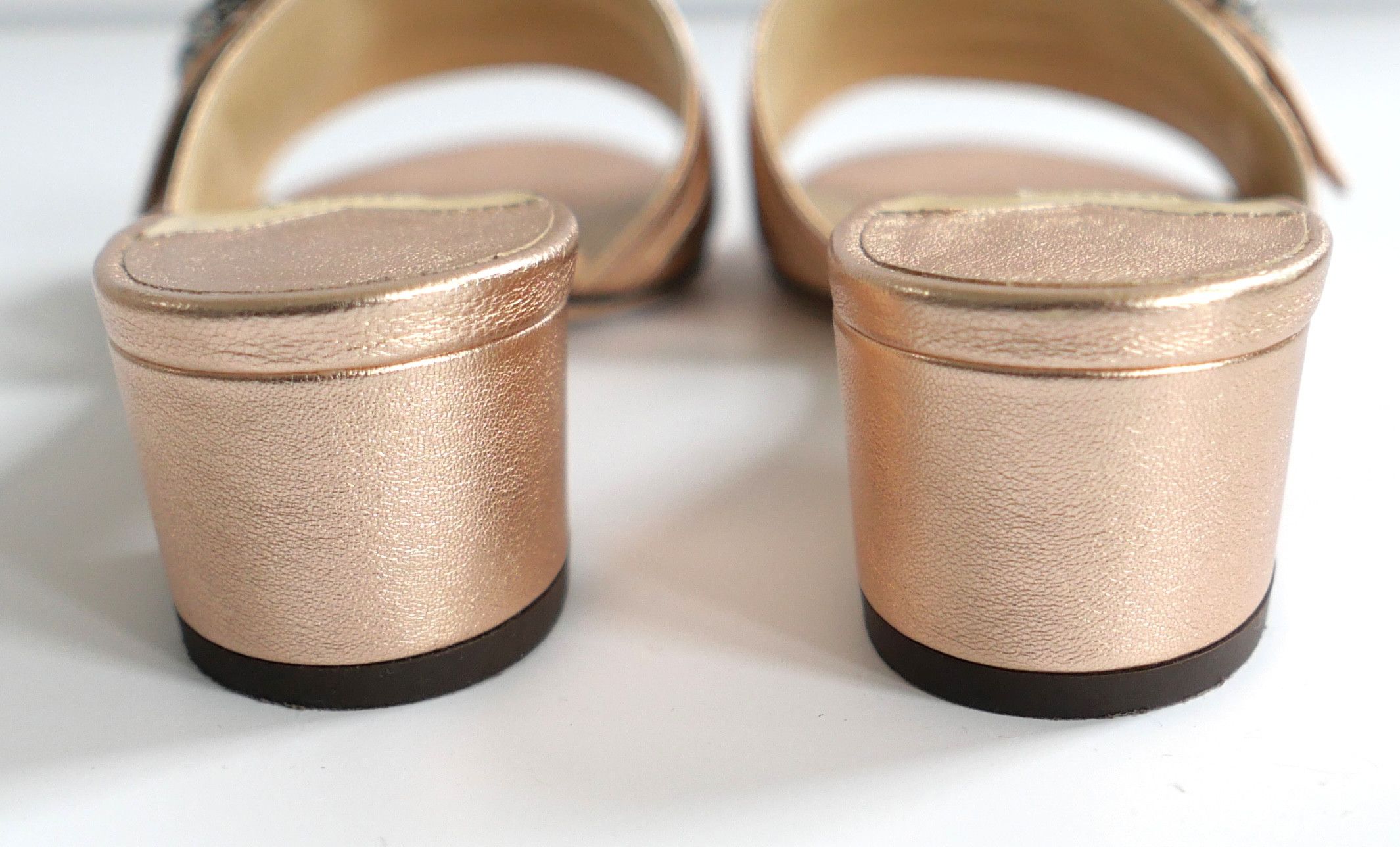 Jimmy Choo Jimmy Choo Granger Crystal Embellished Sandals Rose Gold Size US 6 / IT 36 - 5 Thumbnail