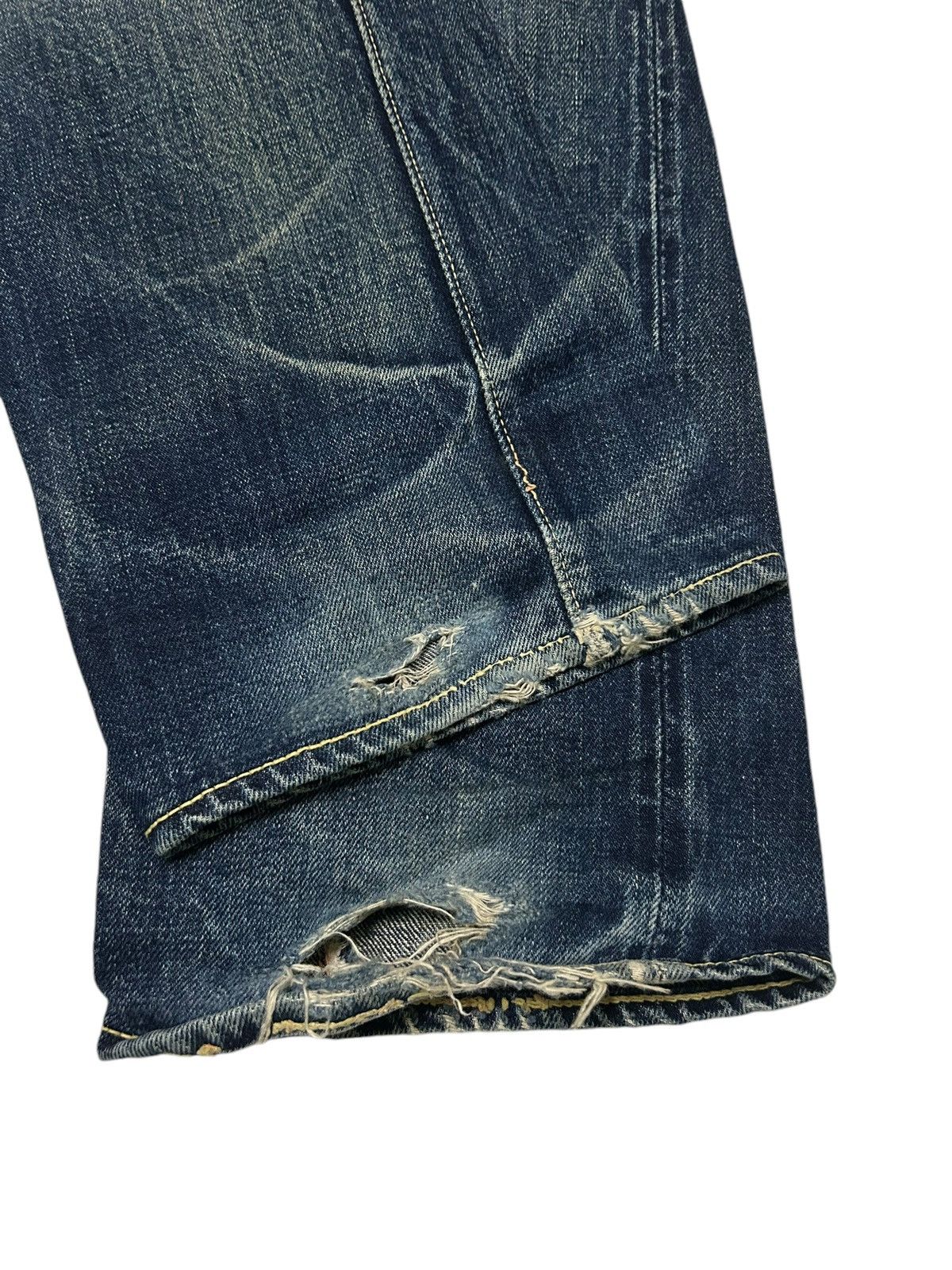 Japanese Brand × Kapital × Vintage Vtg JapaneseBrand Hooper jeans Distreessed Selvedge Denim 🎌☠️ Size US 30 / EU 46 - 15 Thumbnail