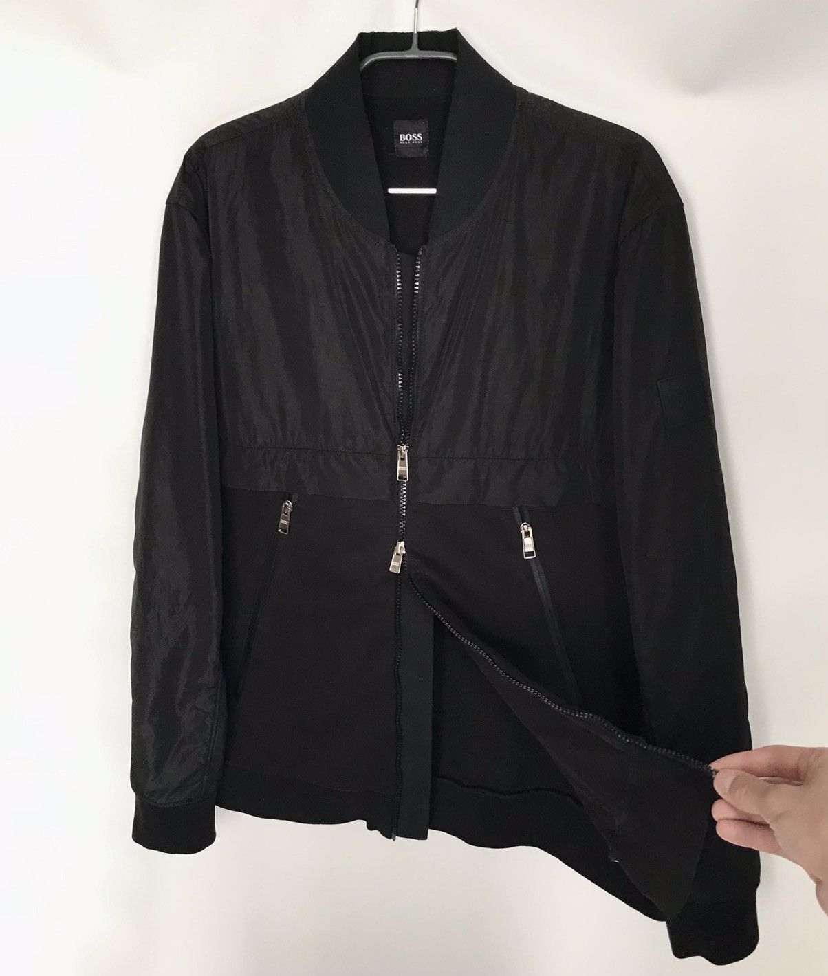 Hugo Boss Hugo Boss Zip Up Bomber Men's Size L Black Size US L / EU 52-54 / 3 - 5 Thumbnail