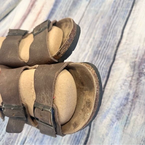 Birkenstock Birkenstock Betula Milano Brown Leather Sandals Size US 10 / IT 40 - 6 Thumbnail