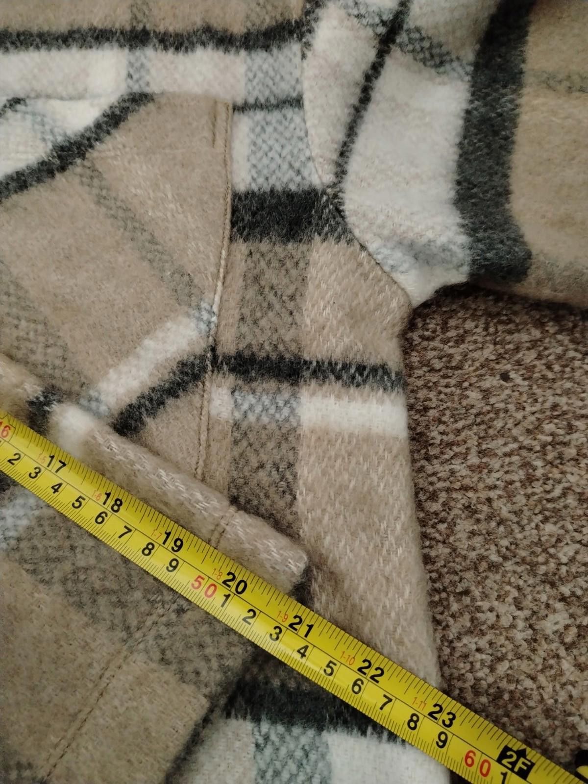 George Women's Check Shacket Size 8-10 Small Beige Plaid Cropped Size M / US 6-8 / IT 42-44 - 8 Thumbnail