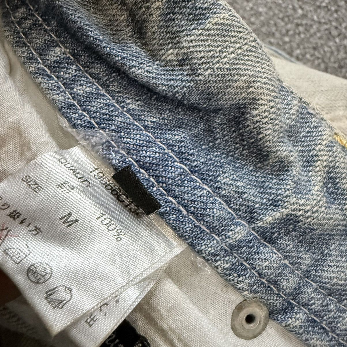 Hysteric Glamour Japanese Avant Garde Riche Glamour Wideleg Distressed Jeans Size 30" / US 8 / IT 44 - 15 Thumbnail