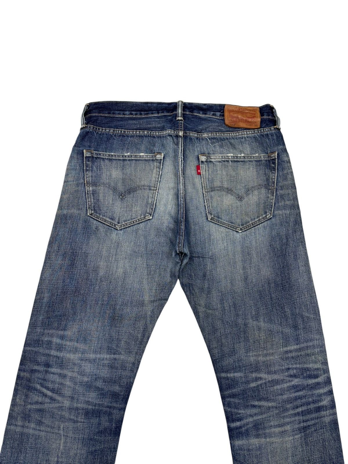 Levi's Levis 501 Y2K DISTRESSED DENIM JEANS Size US 34 / EU 50 - 6 Thumbnail