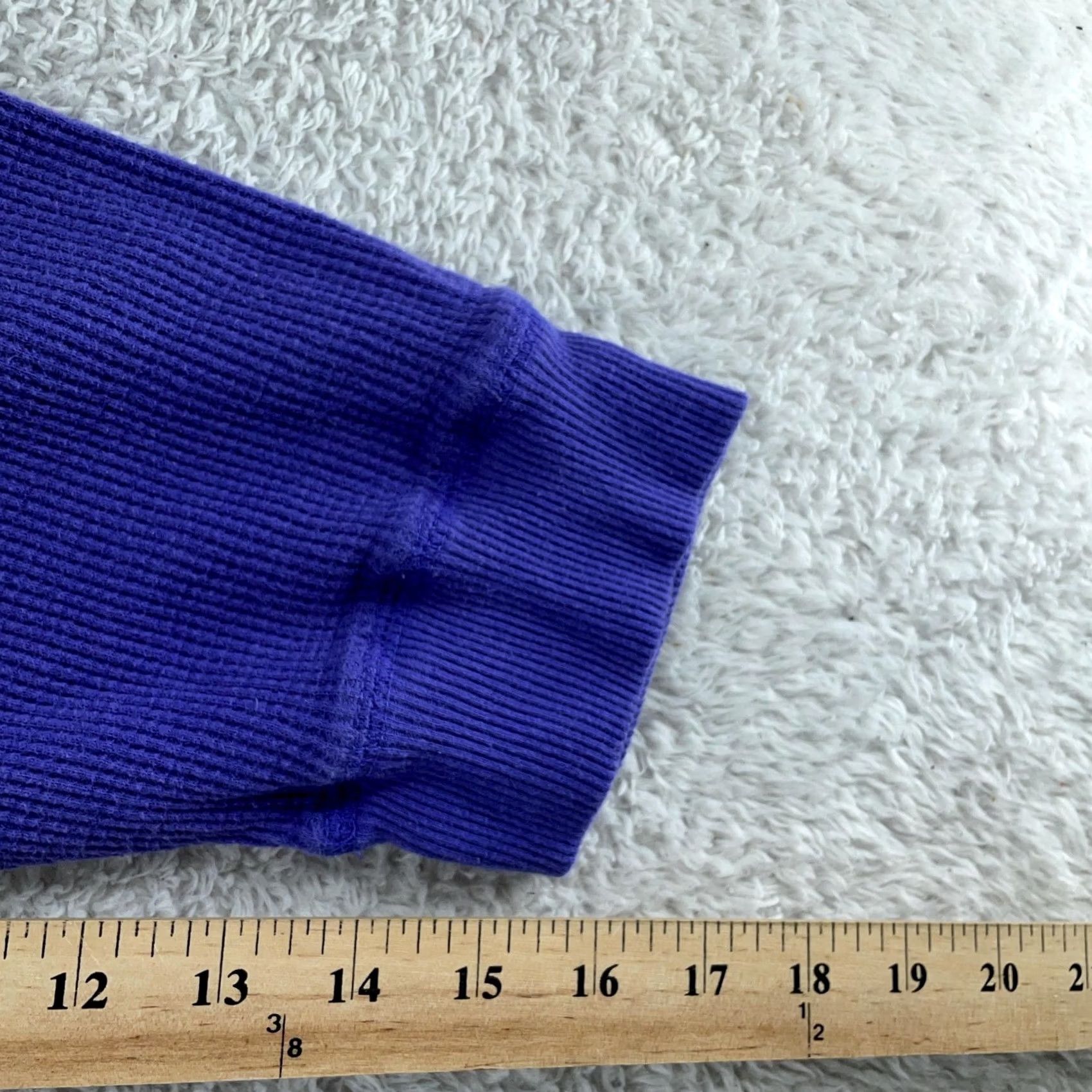 Vintage Woman Within Purple Waffle Knit Turtleneck Pullover Sweater 4X Raglan 3/4 Sleeve XS–3X? Size XXL / US 16-18 / IT 52-54 - 6 Thumbnail