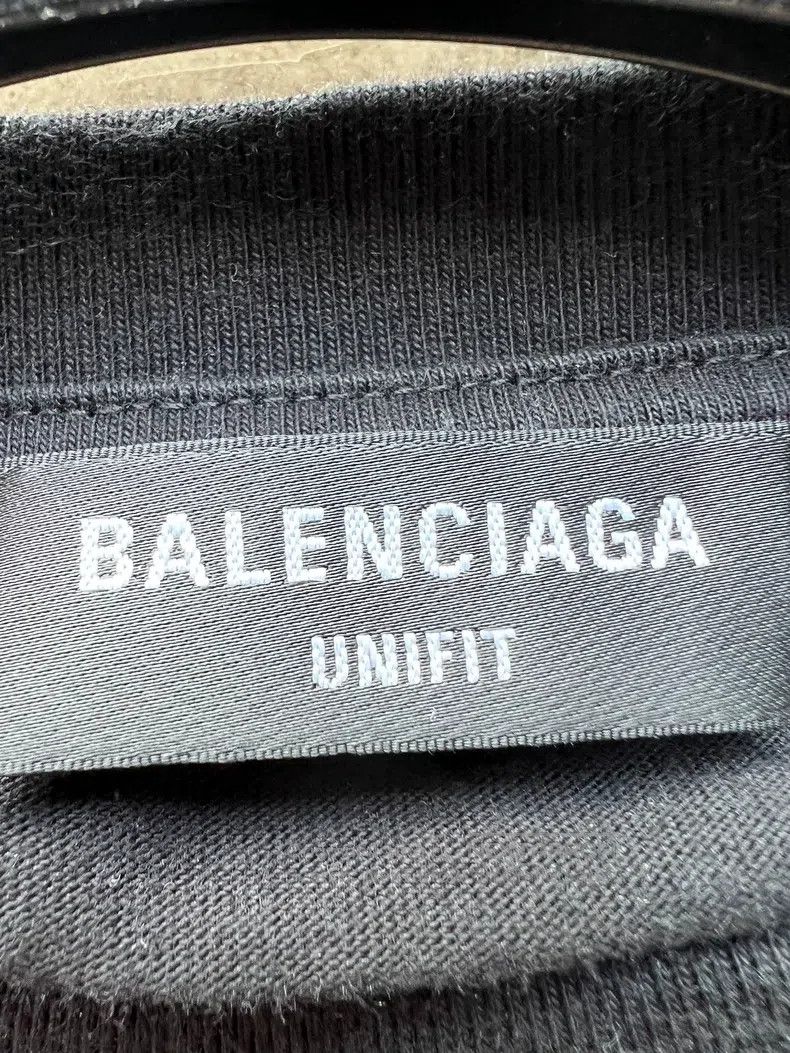 Balenciaga Balenciaga Waterfall Logo Short Sleeve T-Shirt, Size XXS Size US XXS / EU 40 - 3 Thumbnail