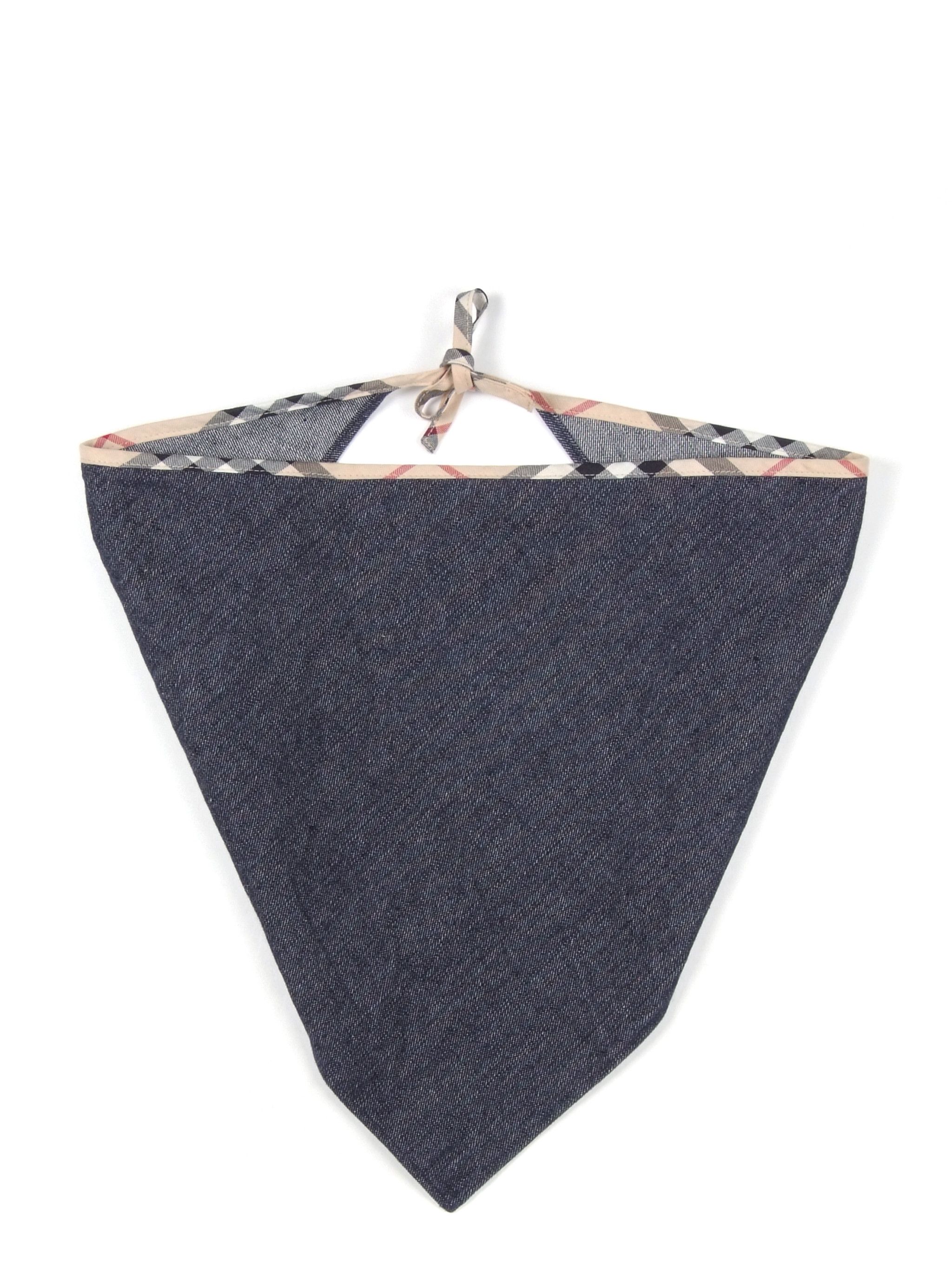 Burberry Vintage Burberry Nova Check Trimming Denim Back Lace Top Size ONE SIZE - 5 Thumbnail