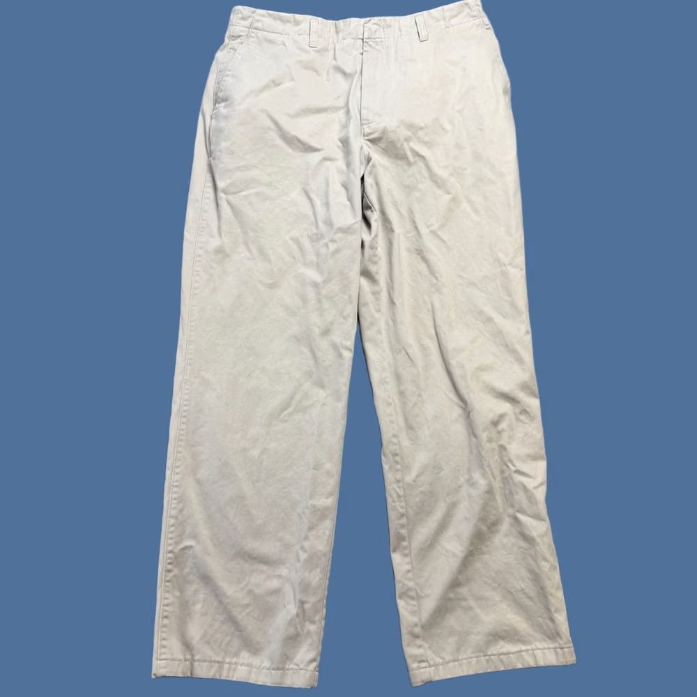 Ermenegildo Zegna Zegna Sport Pants Mens 34 Beige Cotton Straight Chino Trouser Regular Fit Front Pockets Size US 34 / EU 50 - 1 Thumbnail