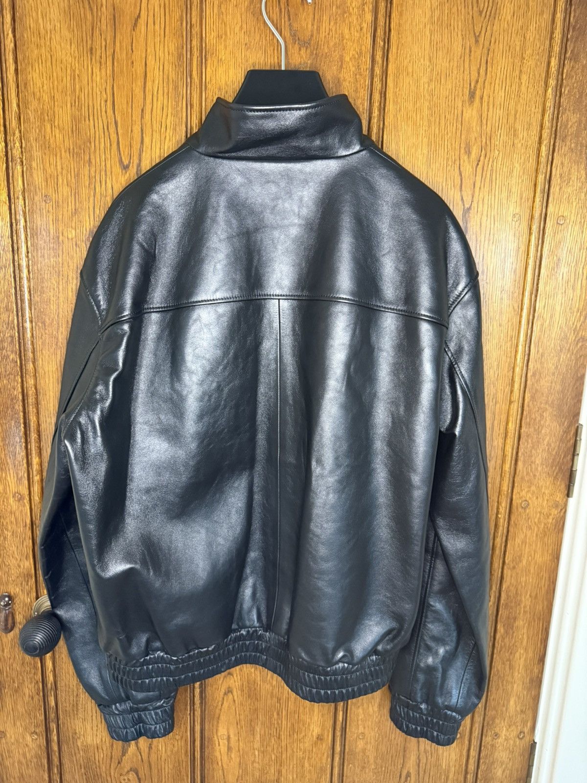 Celine FW24 Celine logo Triomphe leather tracksuit jacket 54 Hedi Size US L / EU 52-54 / 3 - 19 Thumbnail