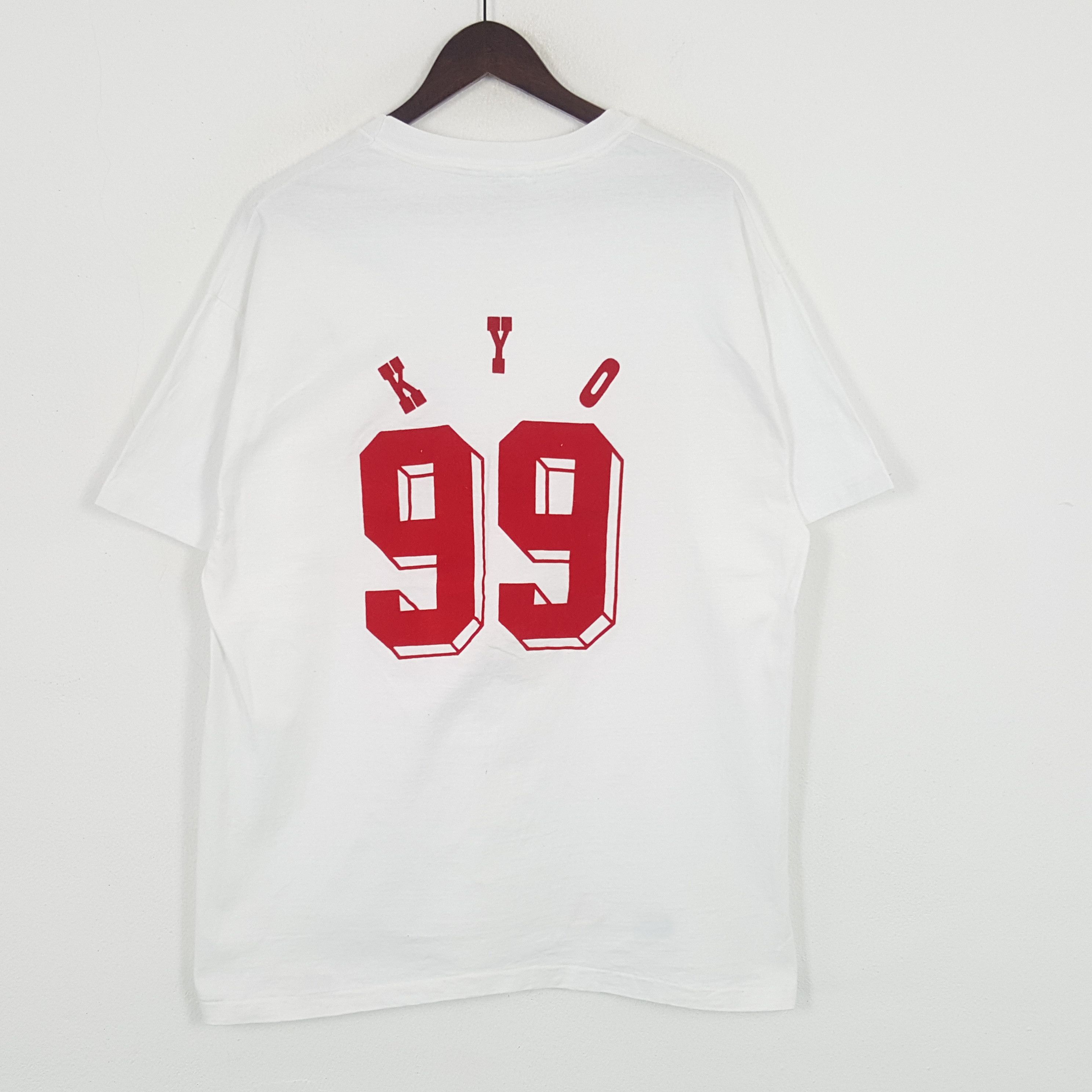 Japanese Brand × Vintage Vintage Kamikaze Kyo 99 Velvet Numbers T-shirt Size US XL / EU 56 / 4 - 1 Thumbnail