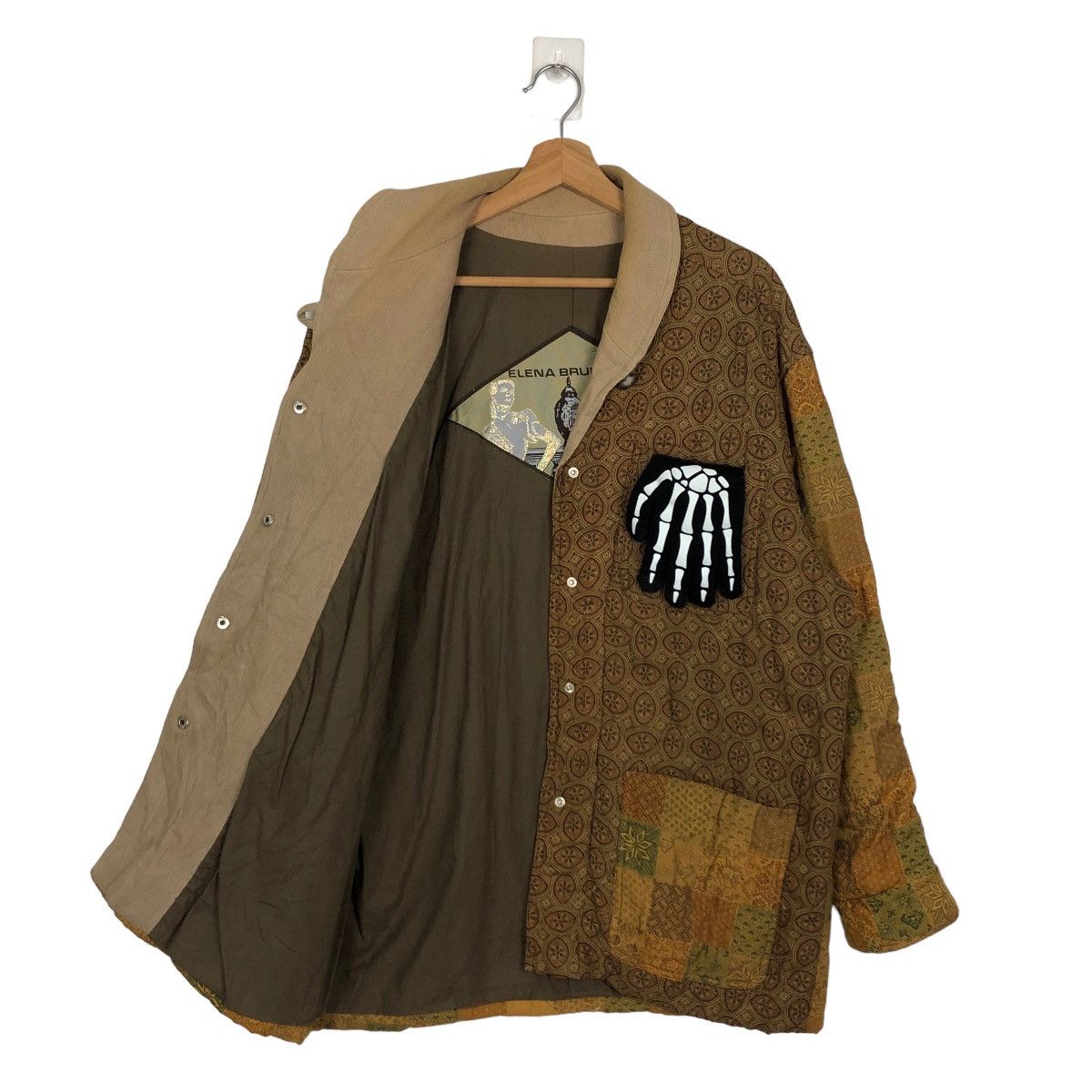 Japanese Brand 🔥RARE 90’s VINTAGE PATCHWORK CHORE JACKET ELENA BRUNELLI Size US M / EU 48-50 / 2 - 8 Thumbnail