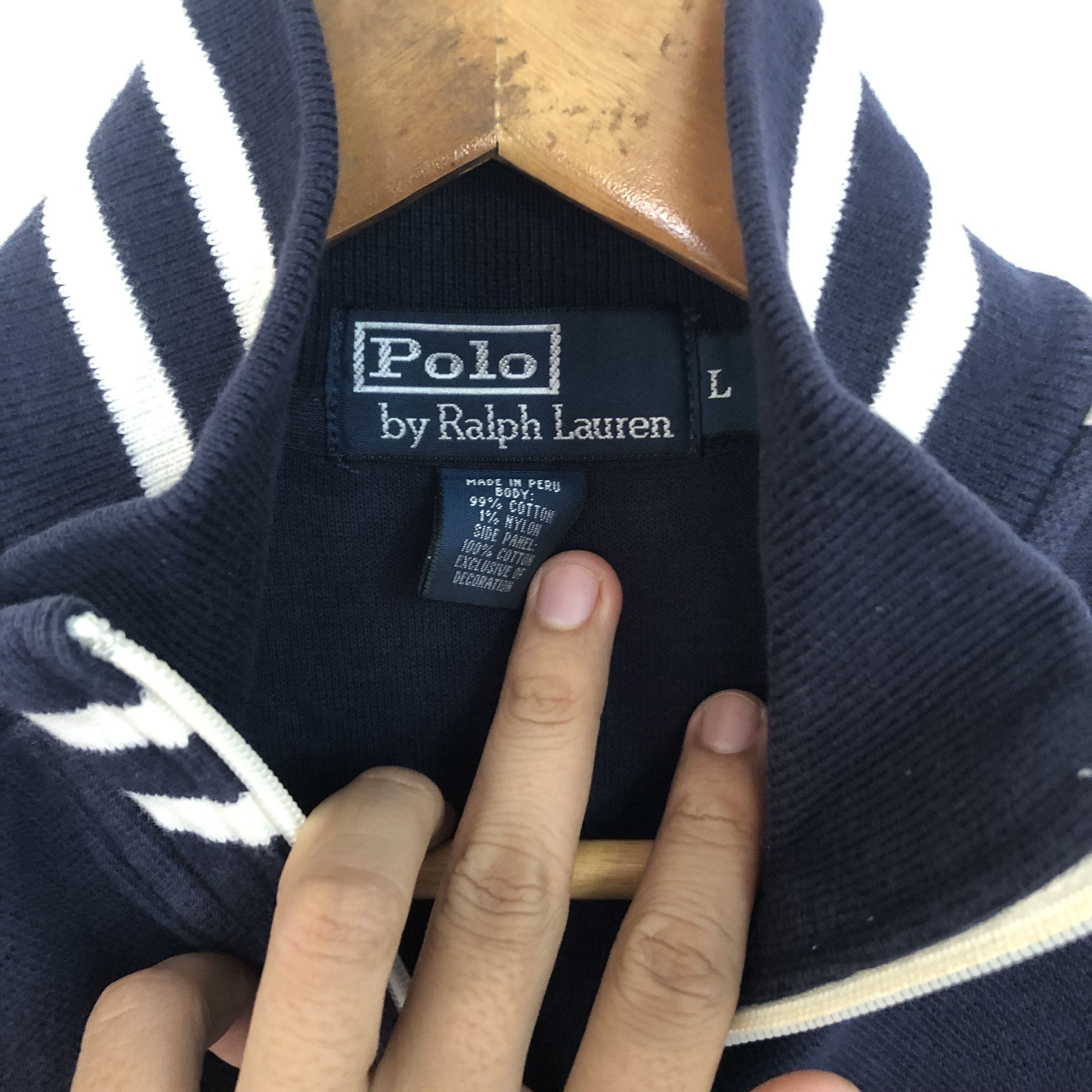 Polo Ralph Lauren Rare Polo Ralph Lauren Sweater Jacket Navy Medium Size US M / EU 48-50 / 2 - 6 Thumbnail