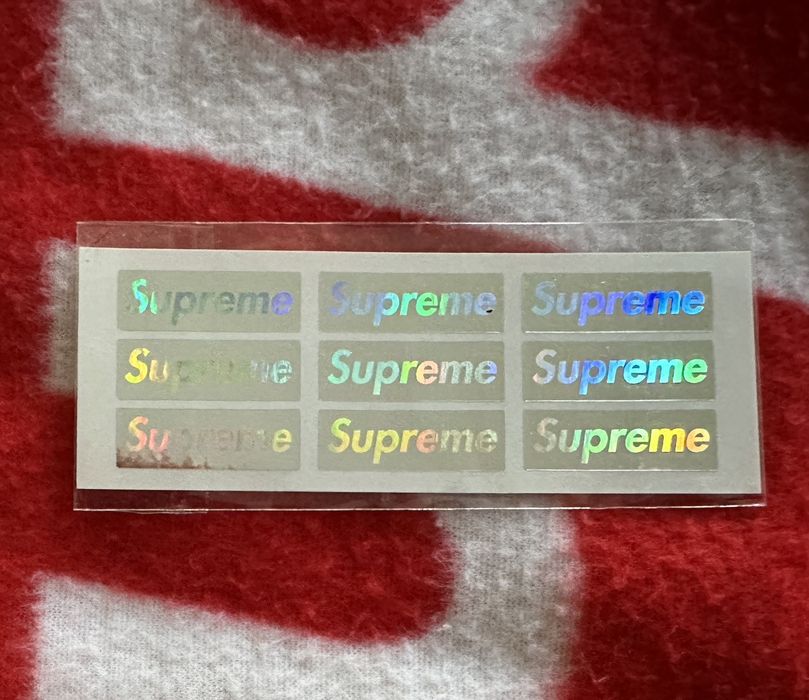 Supreme Supreme Holographic Box Logo, Grailed