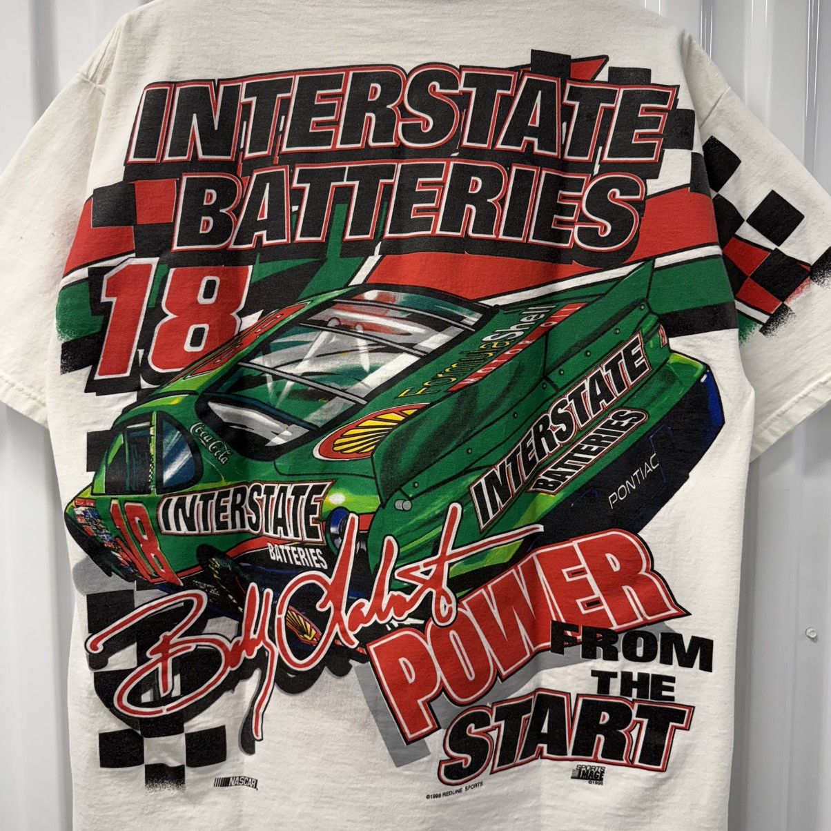 NASCAR × Vintage Crazy Vintage 90s NASCAR Bobby Labonte All Over Print Tee Size US XL / EU 56 / 4 - 16 Thumbnail