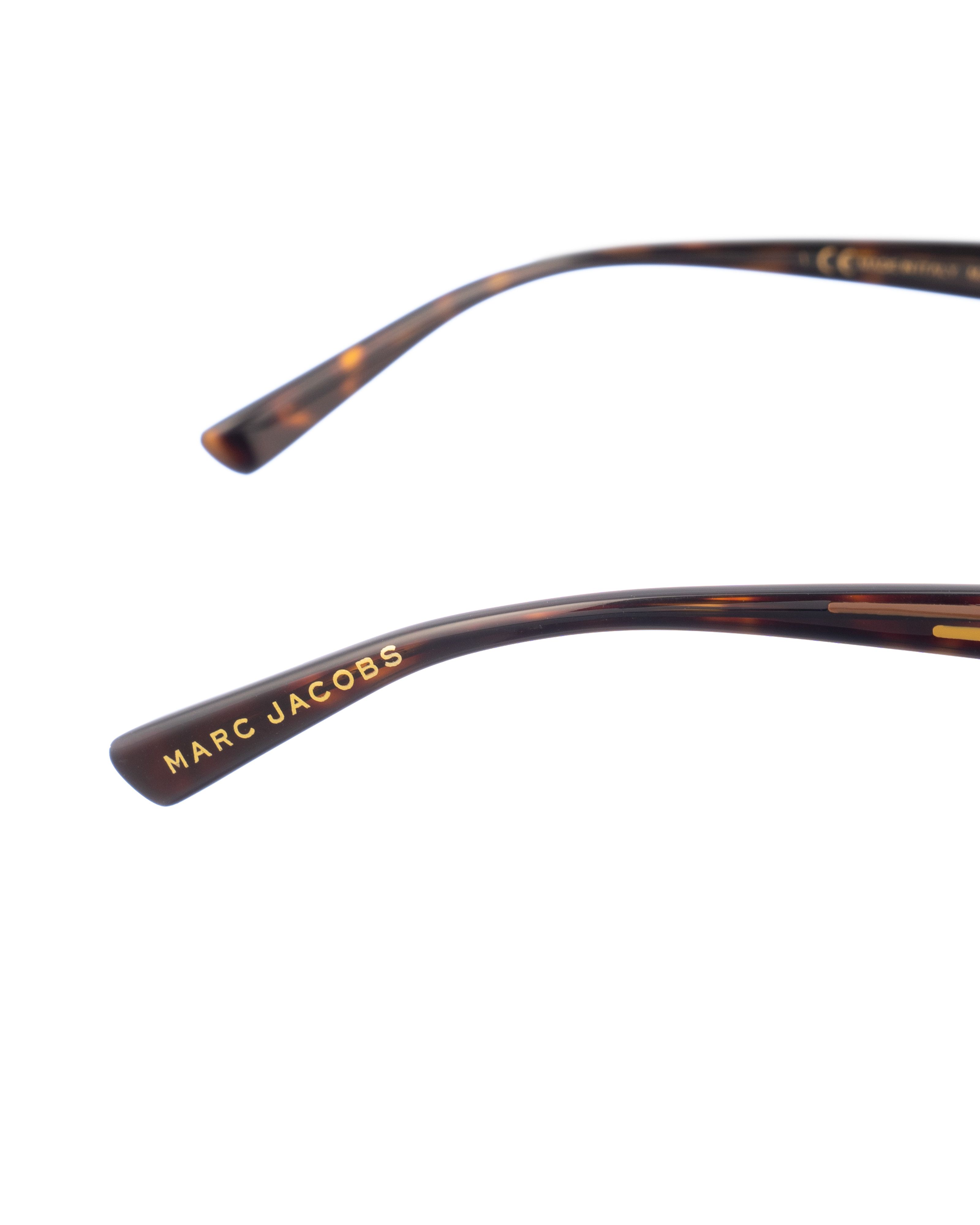 Marc Jacobs Marc Jacobs 00s Gold and Havana Rectangular Glasses Size ONE SIZE - 2 Thumbnail