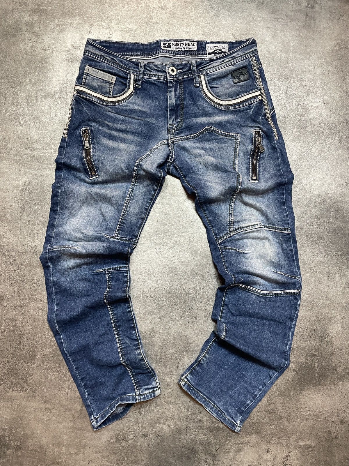 Vintage 🔥RARE🔥Vintage Y2K Denim Jeans Streetwear Rare Size US 31 - 1 Thumbnail