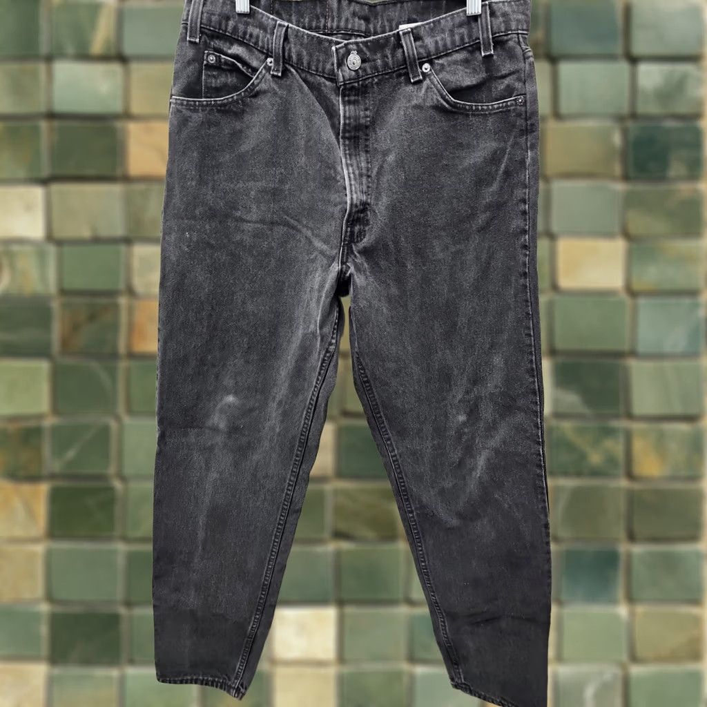 Levi's VINTAGE Levi's 550 Jeans Men Black 36x34 USA | Levi’s 550 | Denim) Size US 36 / EU 52 - 1 Thumbnail